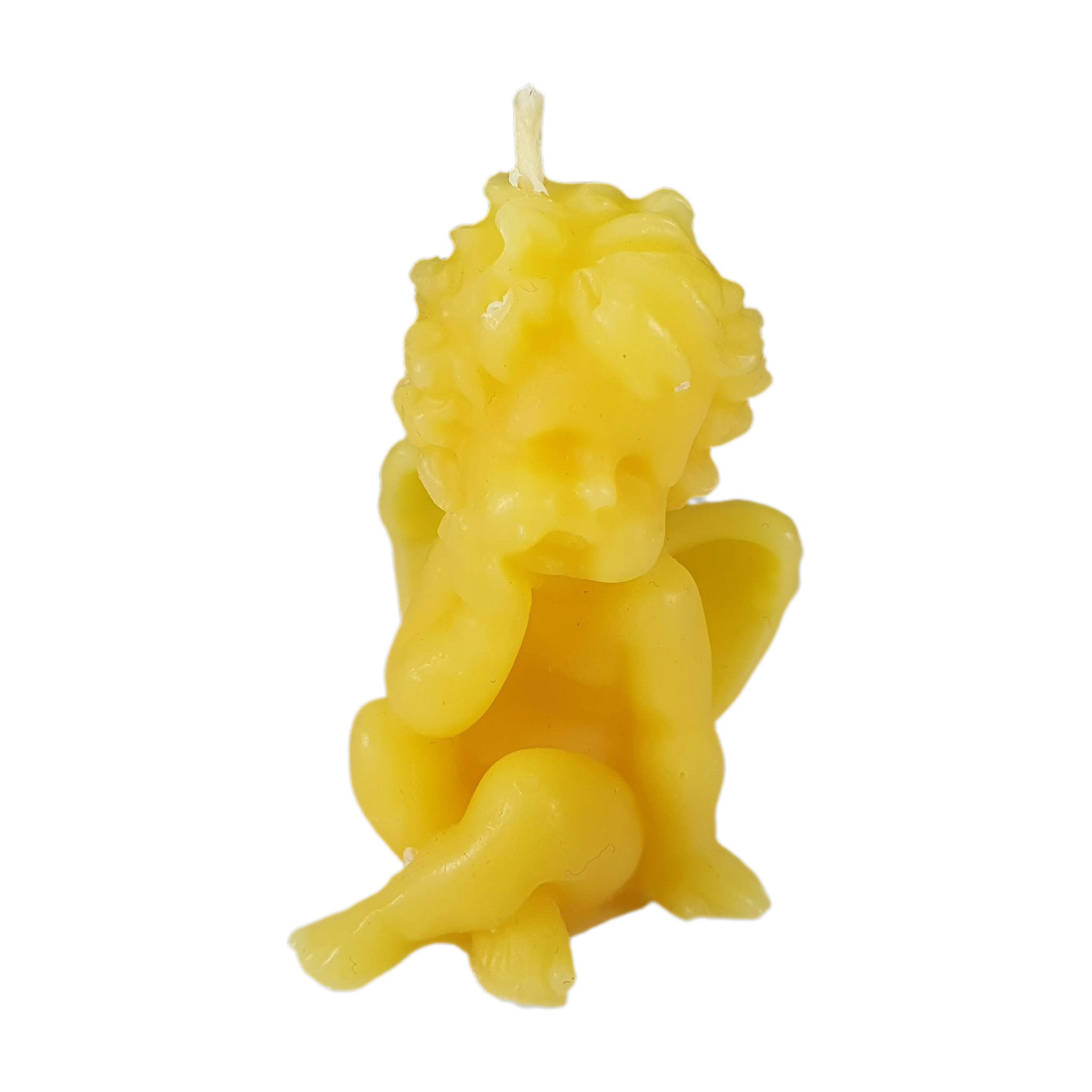 Aspinaworld Bienenwachskerze Engel Kerze schmal 5,5 cm – Weihnachtskerze aus Bienenwachs (1-tlg)