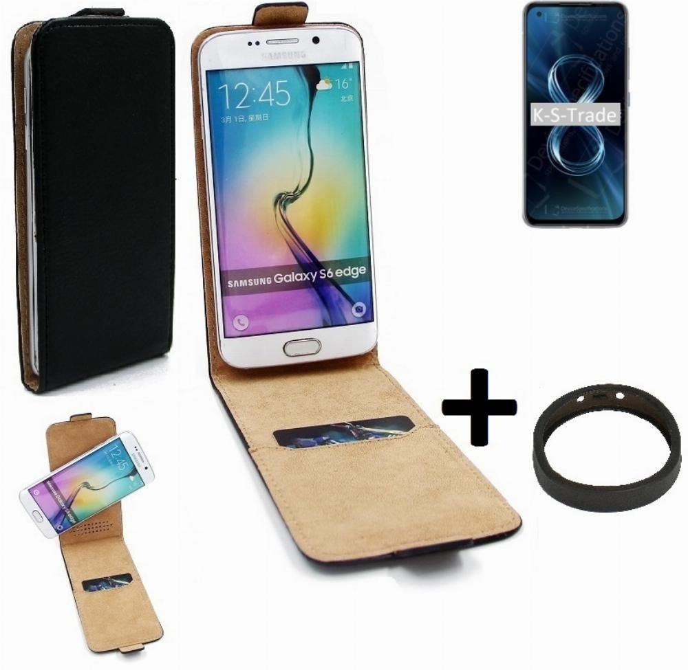 K-S-Trade Handyhülle für Asus Zenfone 8, TOP SET Handyhülle 360° Flipstyle Schutzhülle Smartphone Tasche
