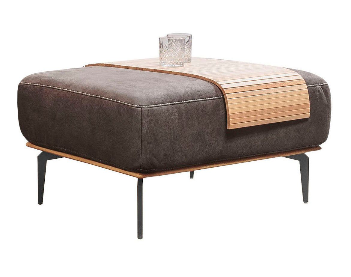 W.SCHILLIG Диван run, mit Holzsockel, Füße in Schwarz pulverbeschichtet, Breite 75 cm