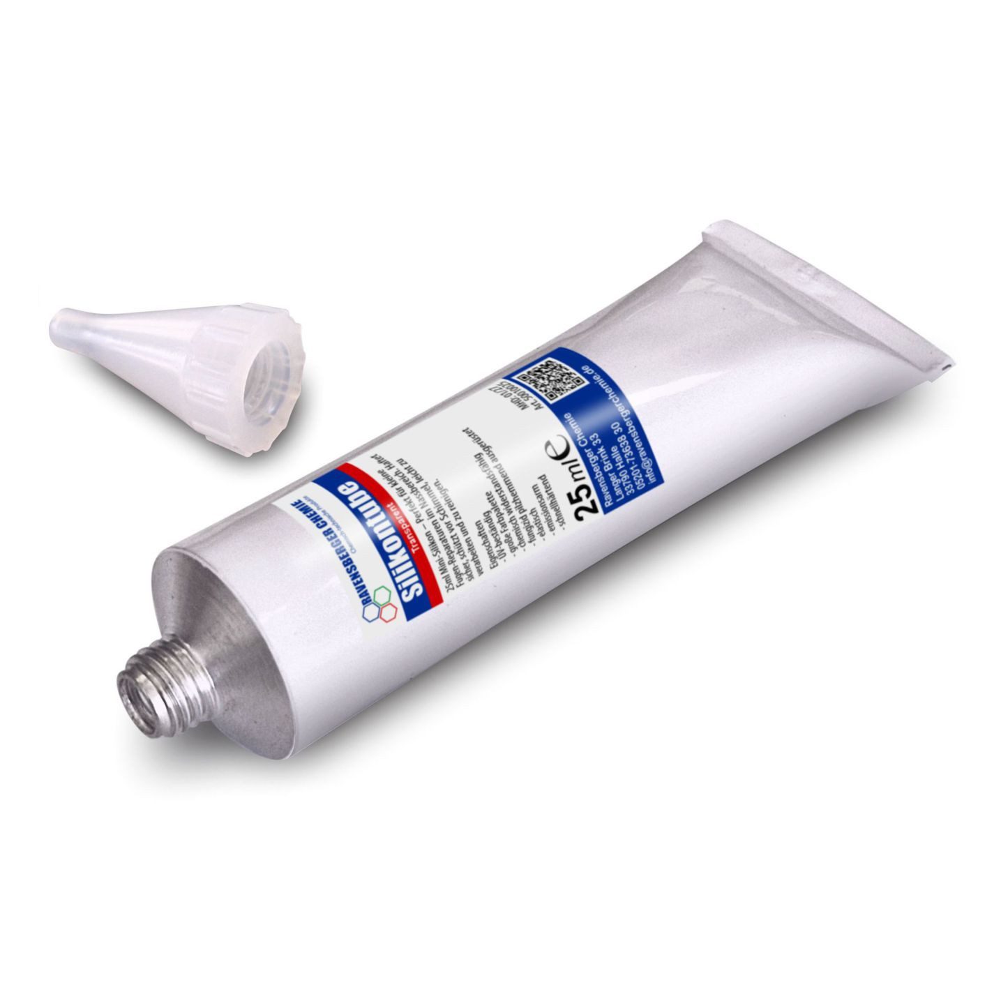 Ravensberger Chemie Silikon E Essigvernetzt – Sanitärsilikon Transparent 25 ml Tube, Silikon, gebrauchsfertig, Sanitärsilikon – 25ml Tube – ideal für kleine Reparaturen
