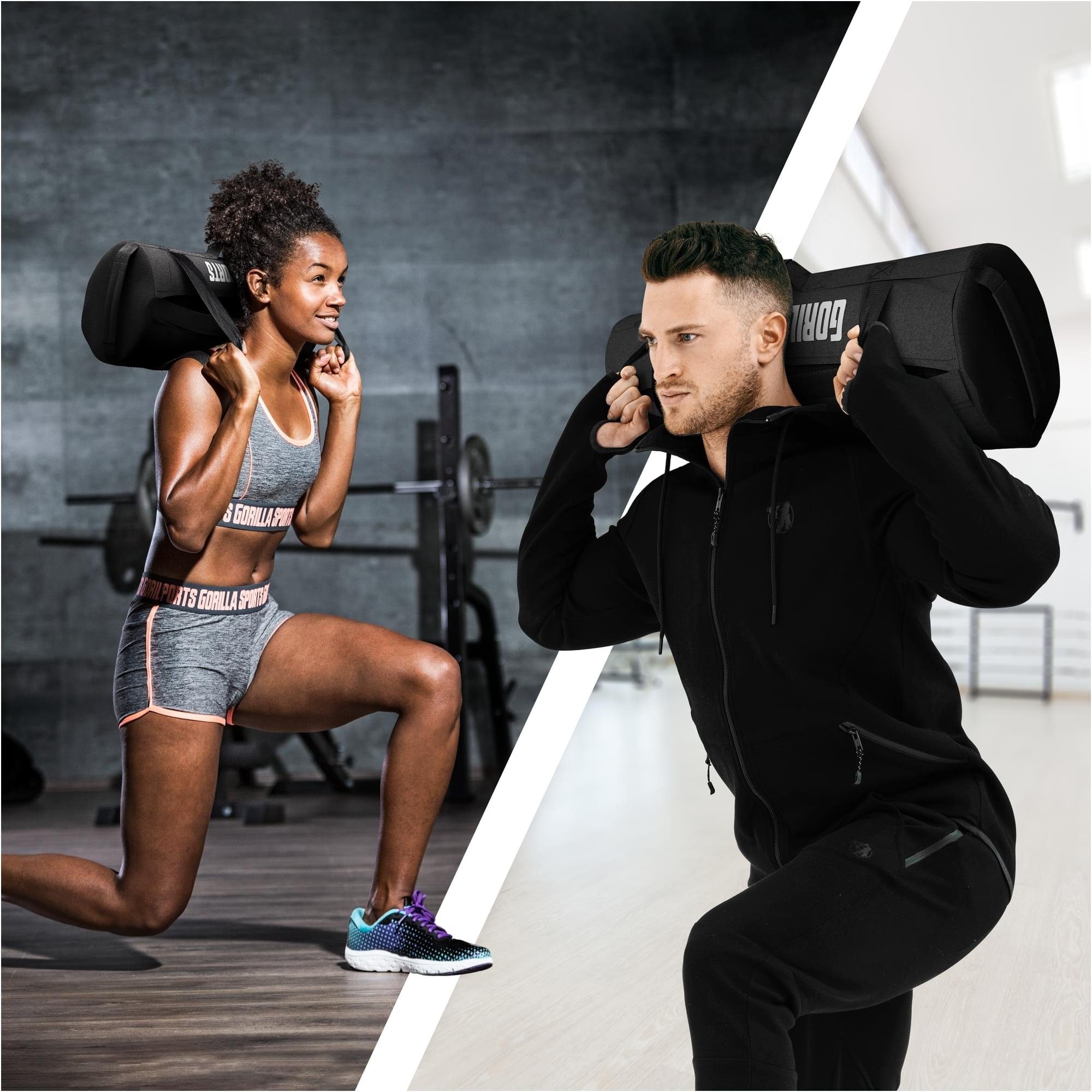 GORILLA SPORTS Gewichtssack Power Bag - 20 kg / 30 kg, mit 6 Griffen - Sandsack, Sandbag, Gewichte