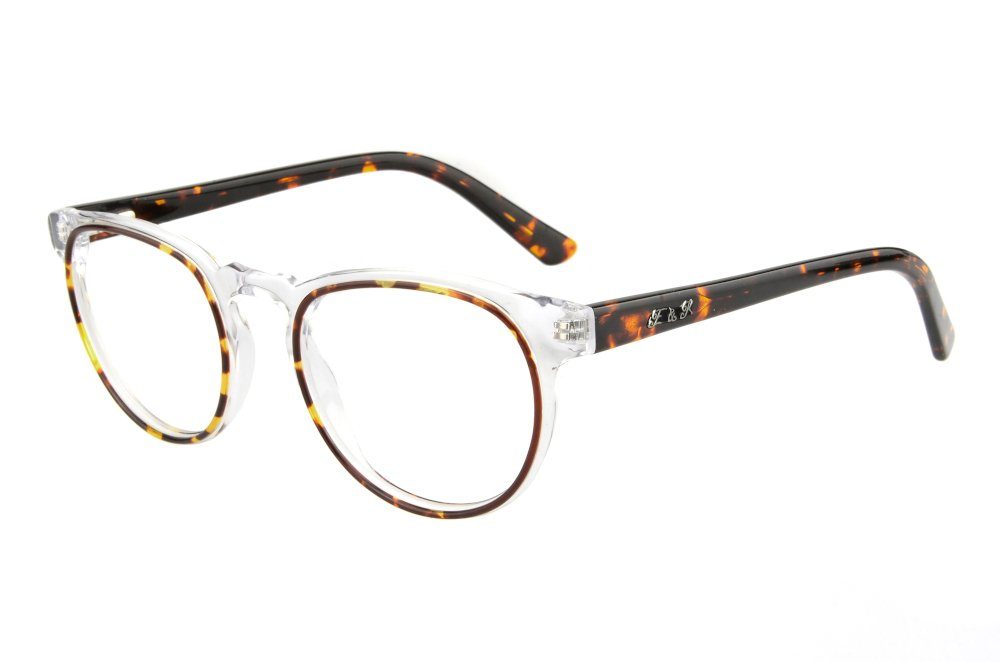 Edison & King Lesebrille Timeless, entspiegelt - runde Brille aus Acetat im Retro-Stil