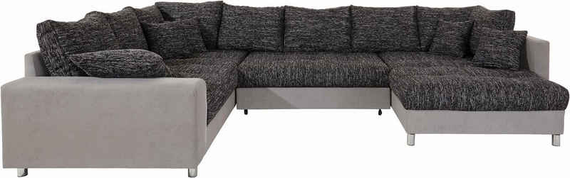 Mr. Couch Wohnlandschaft Tobi, wahlweise mit Kaltschaum (140kg Belastung/Sitz) und RGB-Beleuchtung