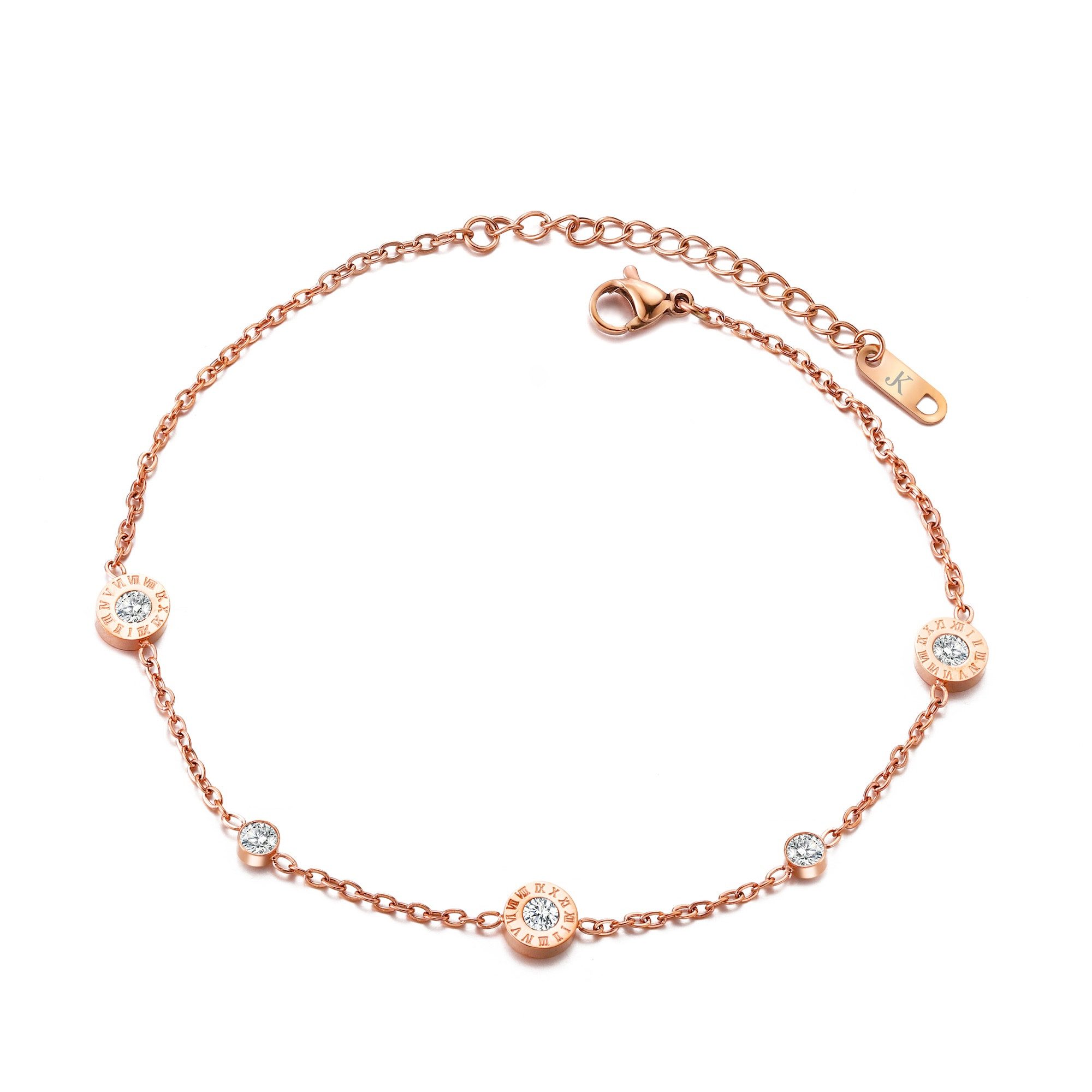 KIM JOHANSON Armband Timeless (1-tlg), mit Zirkonia aus Edelstahl mehr