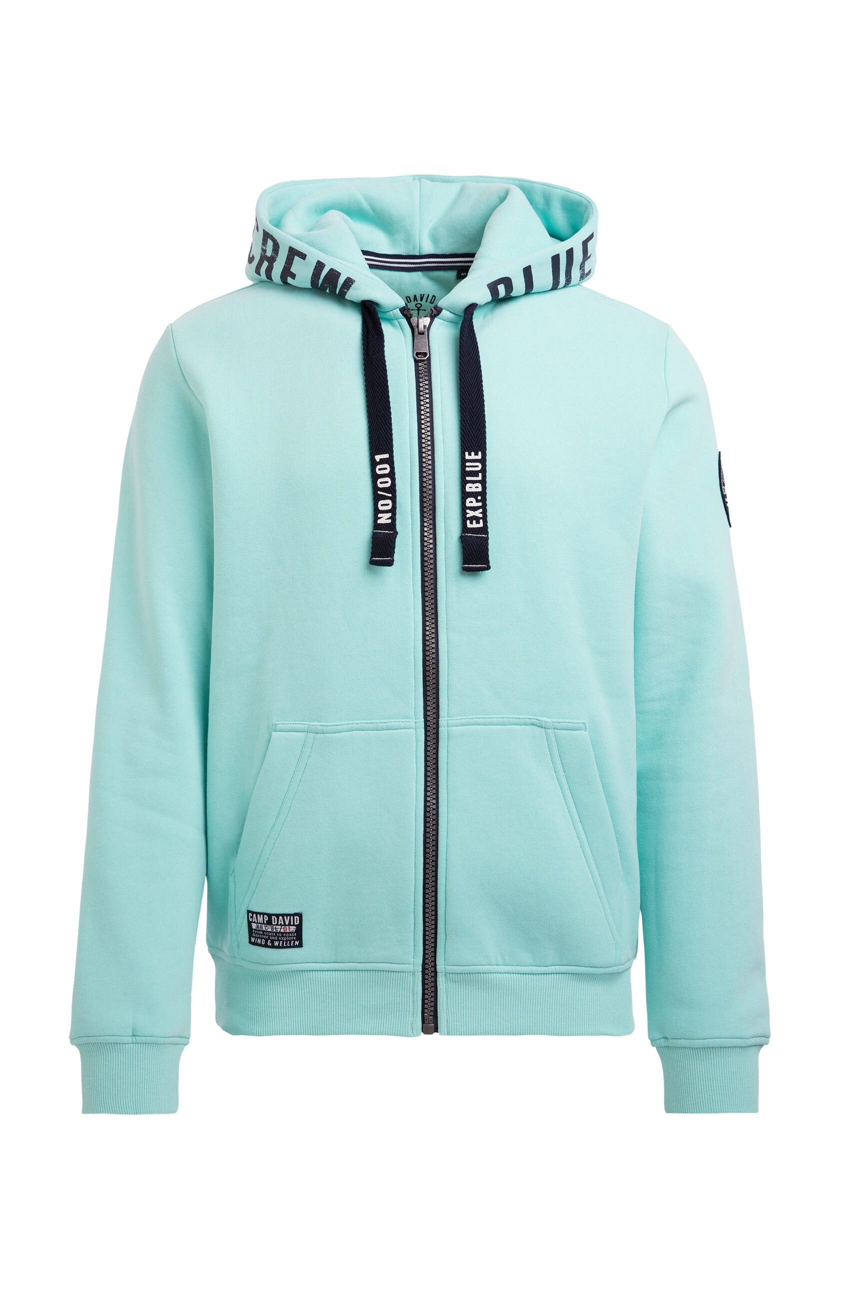 CAMP DAVID Kapuzensweatjacke mit Baumwolle günstig online kaufen