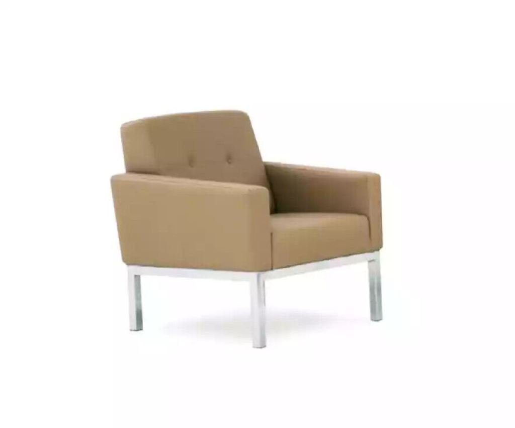 in Sessel), Arbeitszimmer Beige Made Sessel Sessel (Büro Sitz Möbel Holz Büromöbel JVmoebel Polstersessel Europa