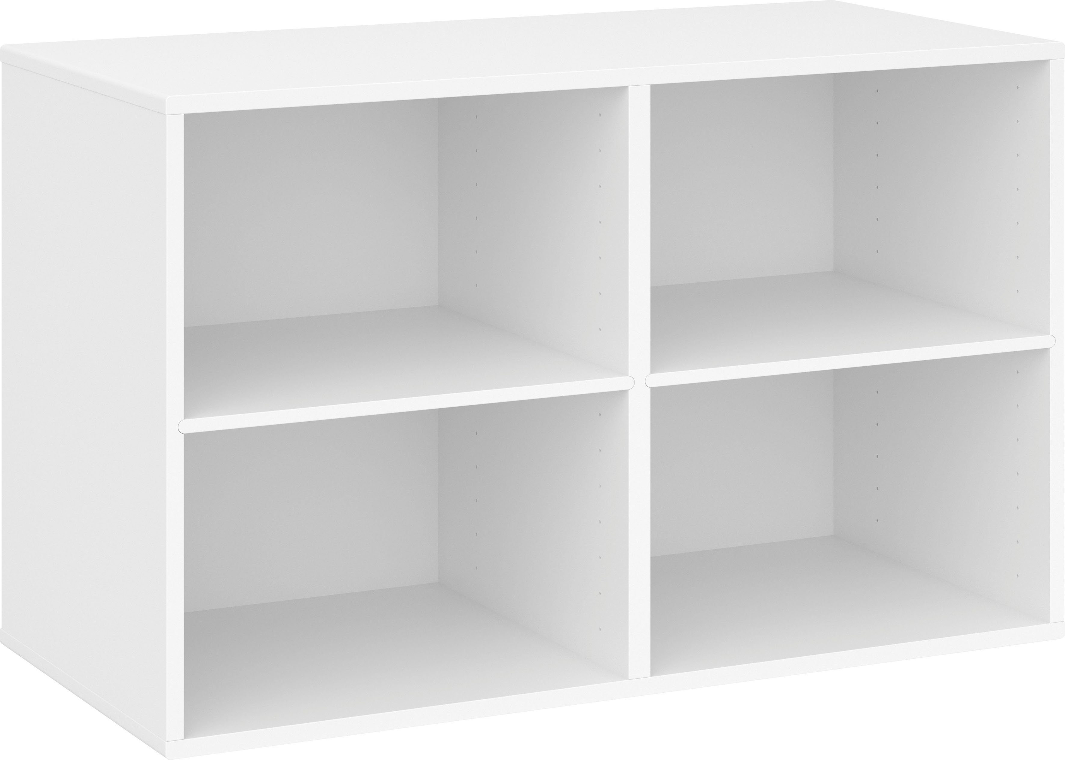 Hammel Furniture Regal Keep by Hammel Modul 004, 2 feste Einlegeböden,  Wandmontage/stehend montierbar, Breite 88,6 cm | Bücherschränke