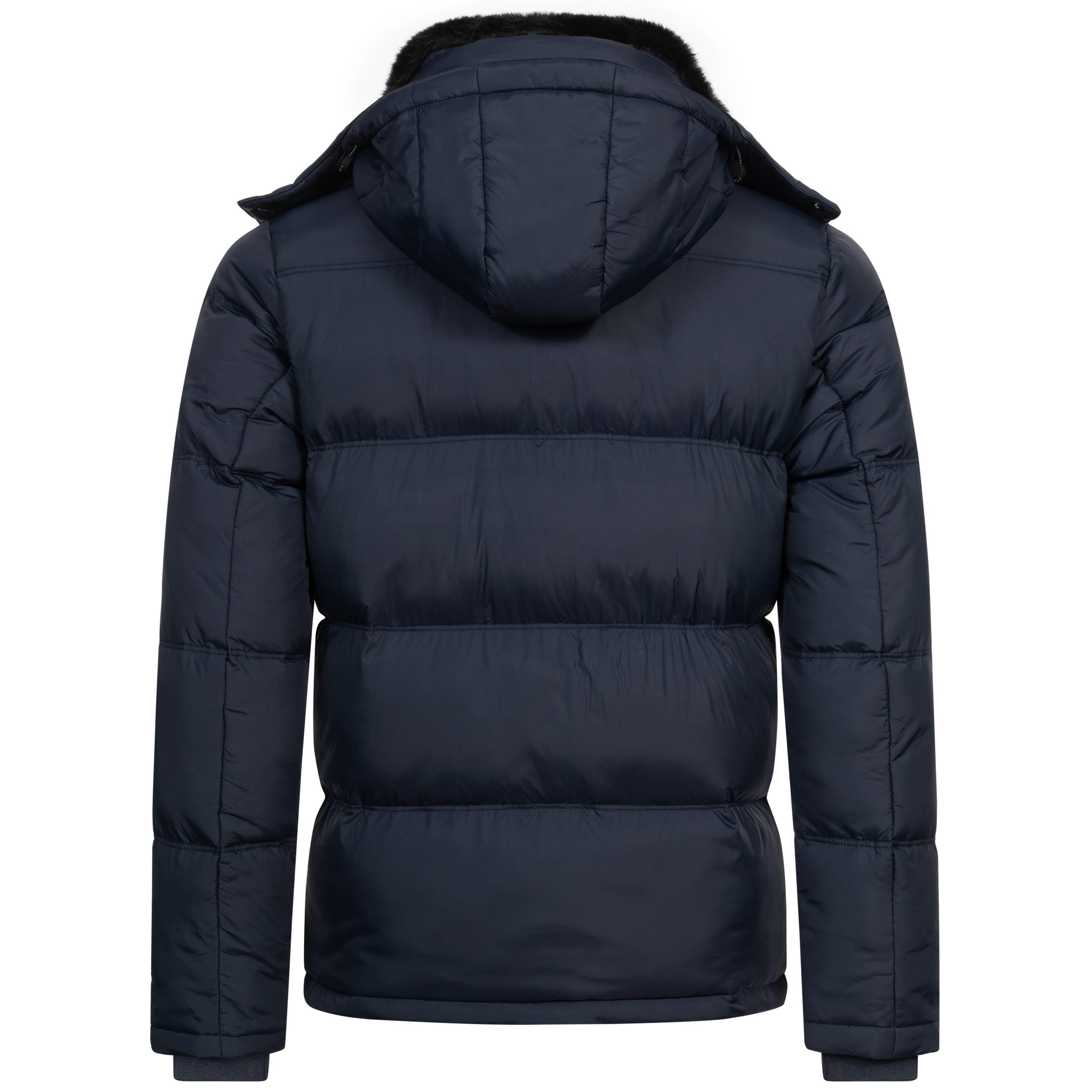 Höhenhorn Winterjacke Colanca Herren Winter Jacke für Männer Quilted Steppjacke Gefüttert Abnehmbare Kapuze, abnehmbarer Kunstfellkragen, Brusttasche