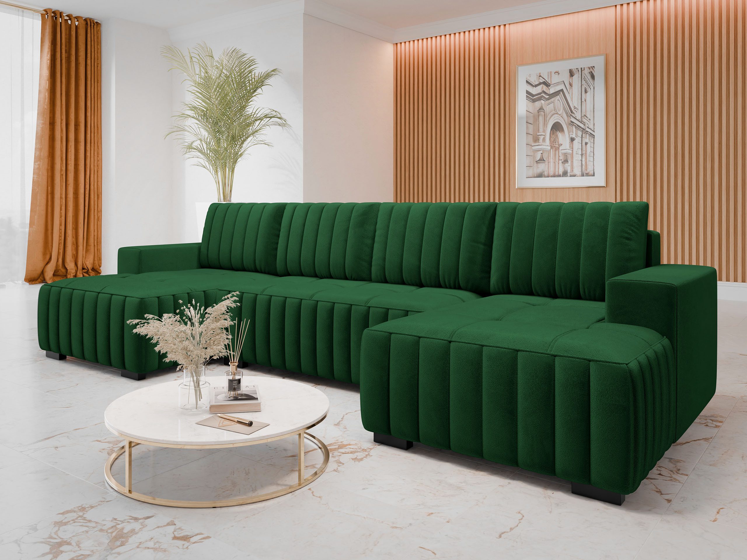 MIRJAN24 Wohnlandschaft Hugo U, mit Bettkasten günstig online kaufen