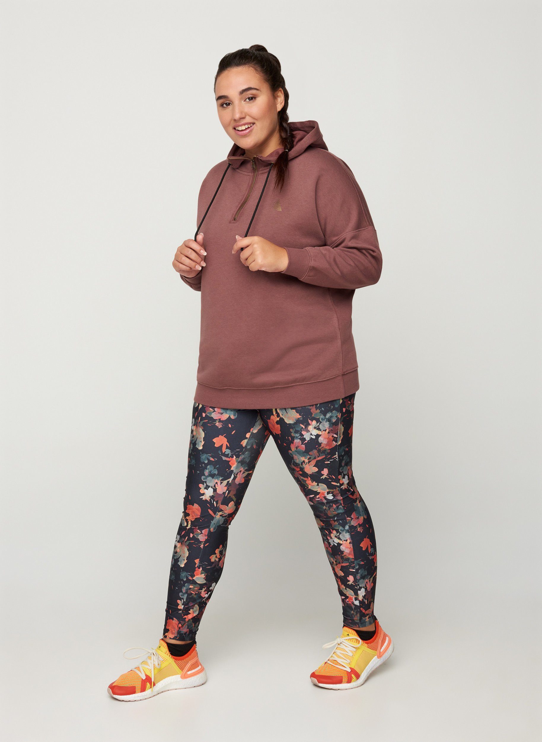 Active by ZIZZI Hoodie Große Größen Damen Sweatshirt mit Kapuze und  Reißverschluss online kaufen | OTTO