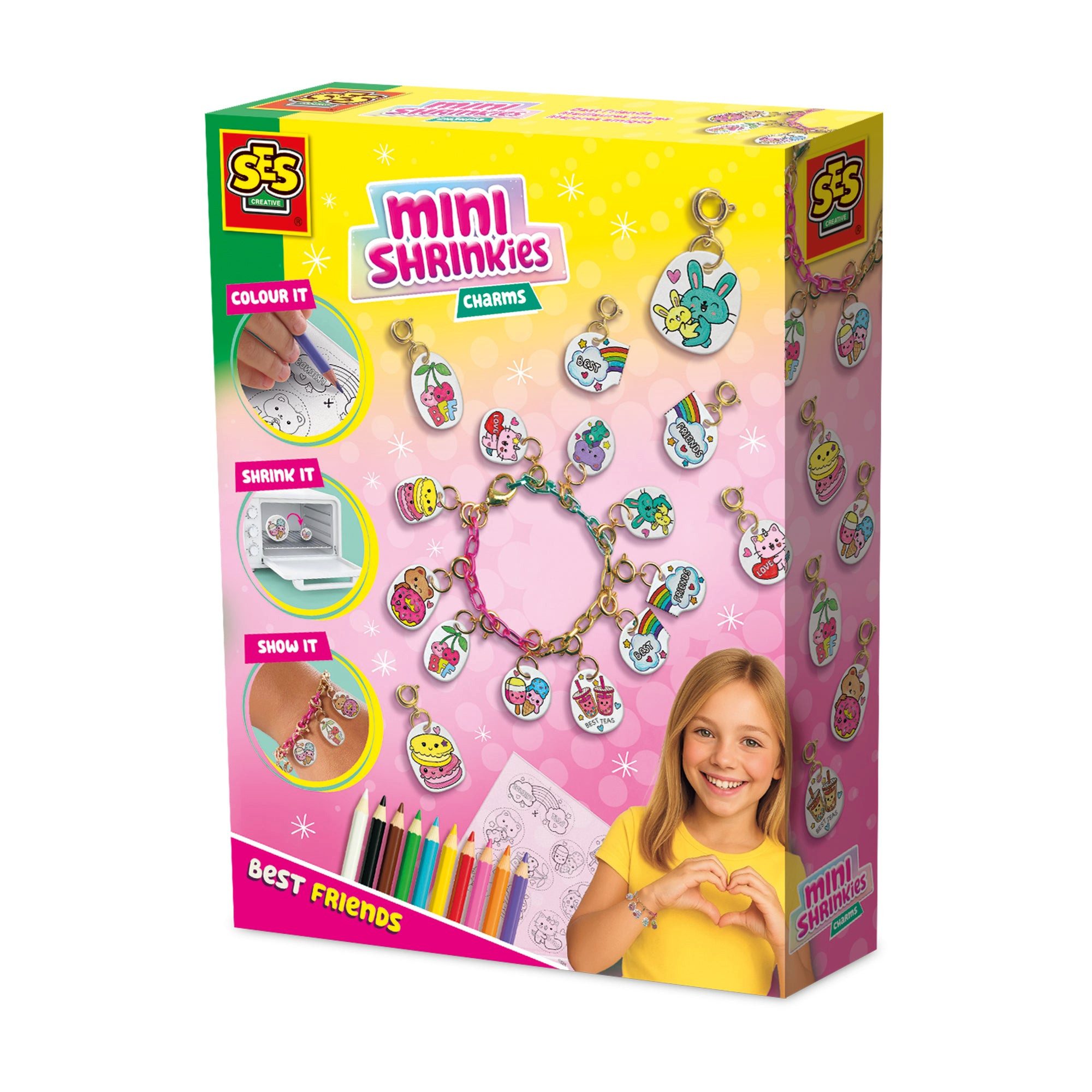 SES Creative Spiel SES Creative Mini Shrinkies – Charms Best Friends (14174)