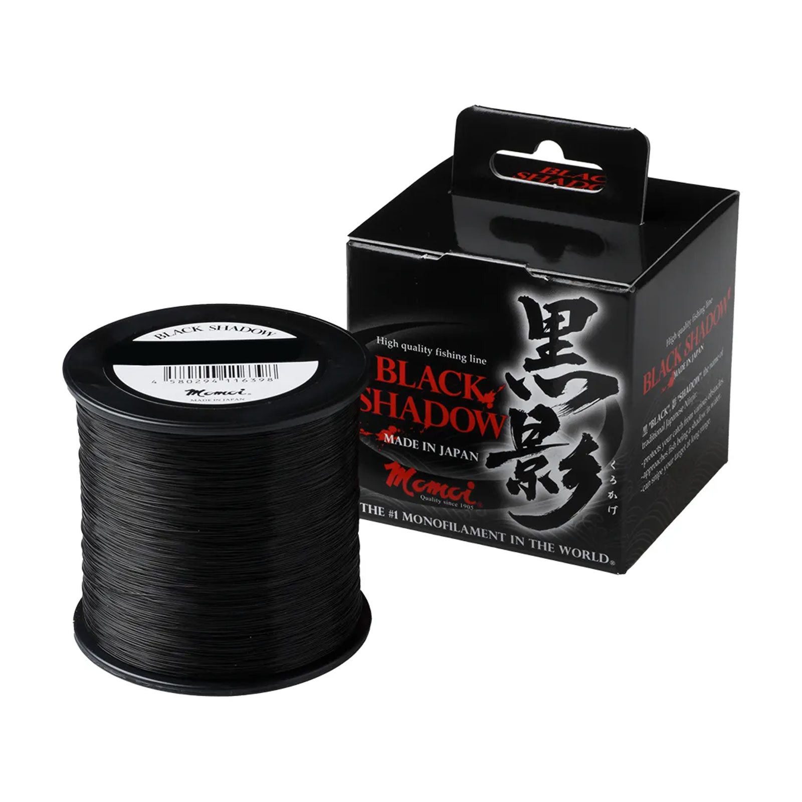 Zeck Fishing Angelschnur, 500 m Länge, Zeck Momoi Black Shadow 0,47mm 500m monofile Schnur