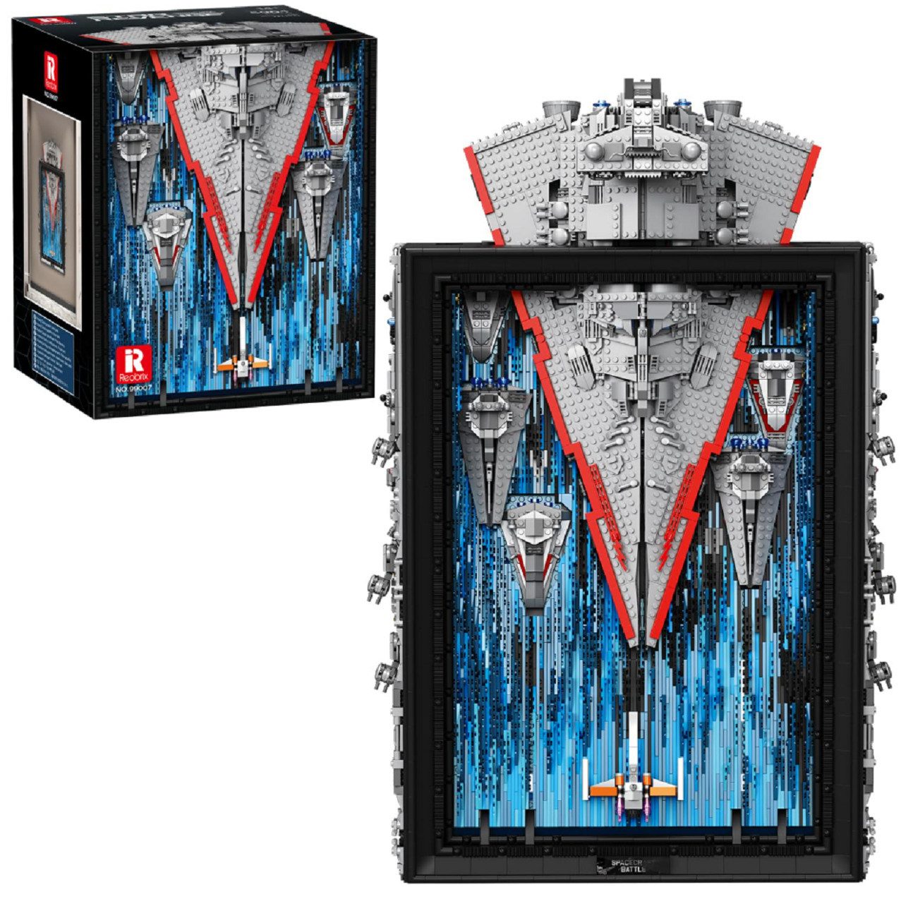 Reobrix Reobrix 99007 Sternzerstörer Diorama 3D Gemälde 5.964 Teile Konstruktions-Spielset, (5964 St)