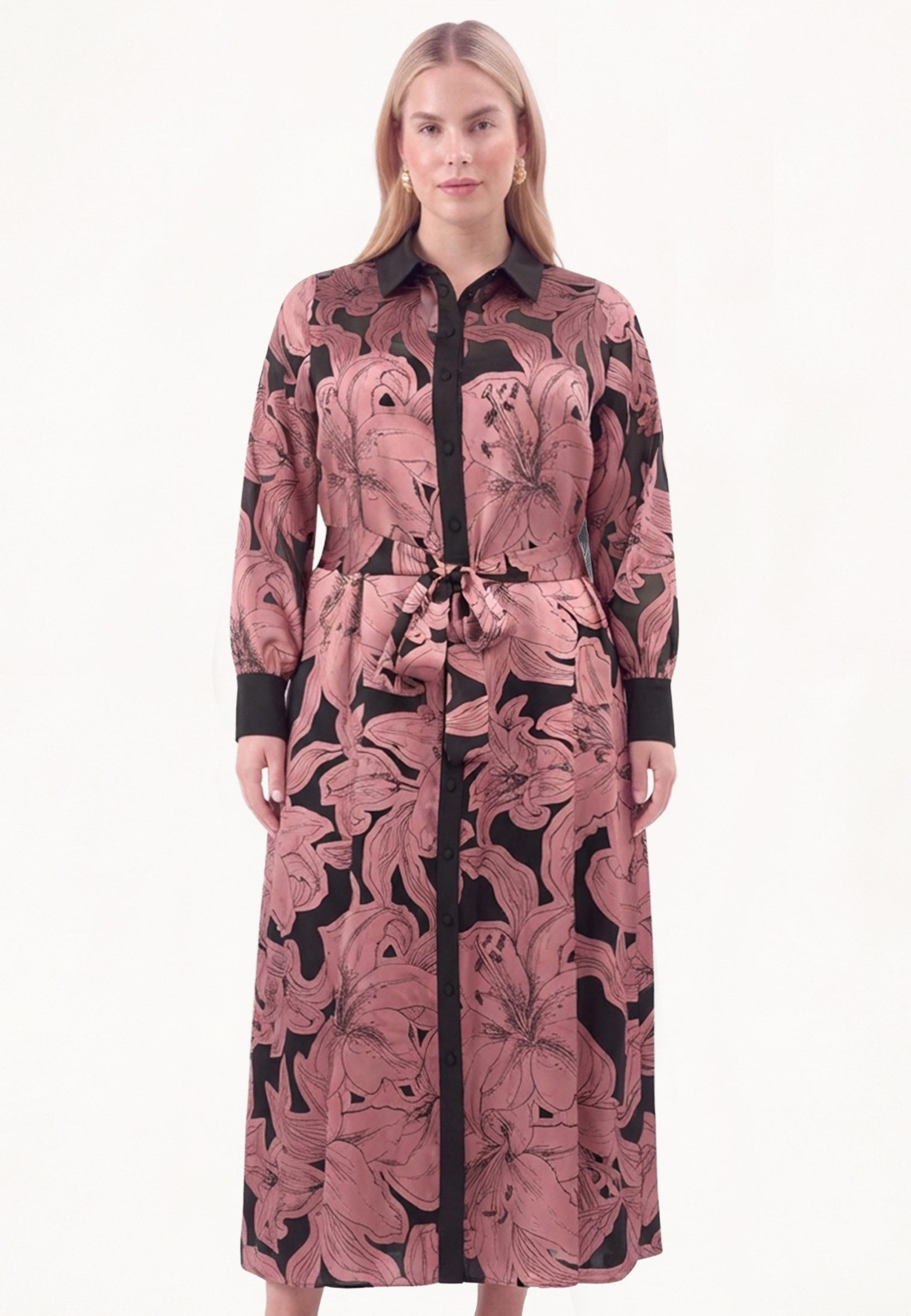 YOEK A-Linien-Kleid Damen Kleid mit Langarm mit langen Ärmeln