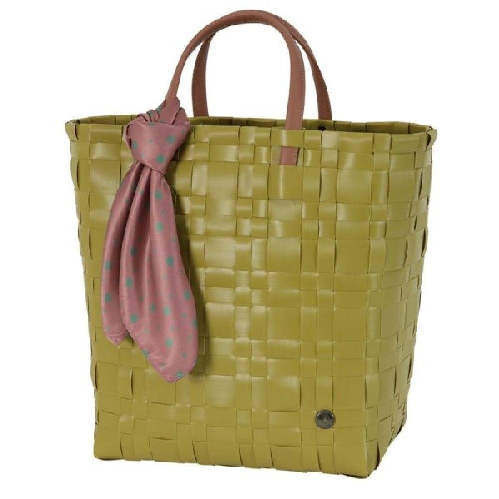 By Handed By Schal Einkaufskorb Bliss Handed Lime Natural Shopper mit