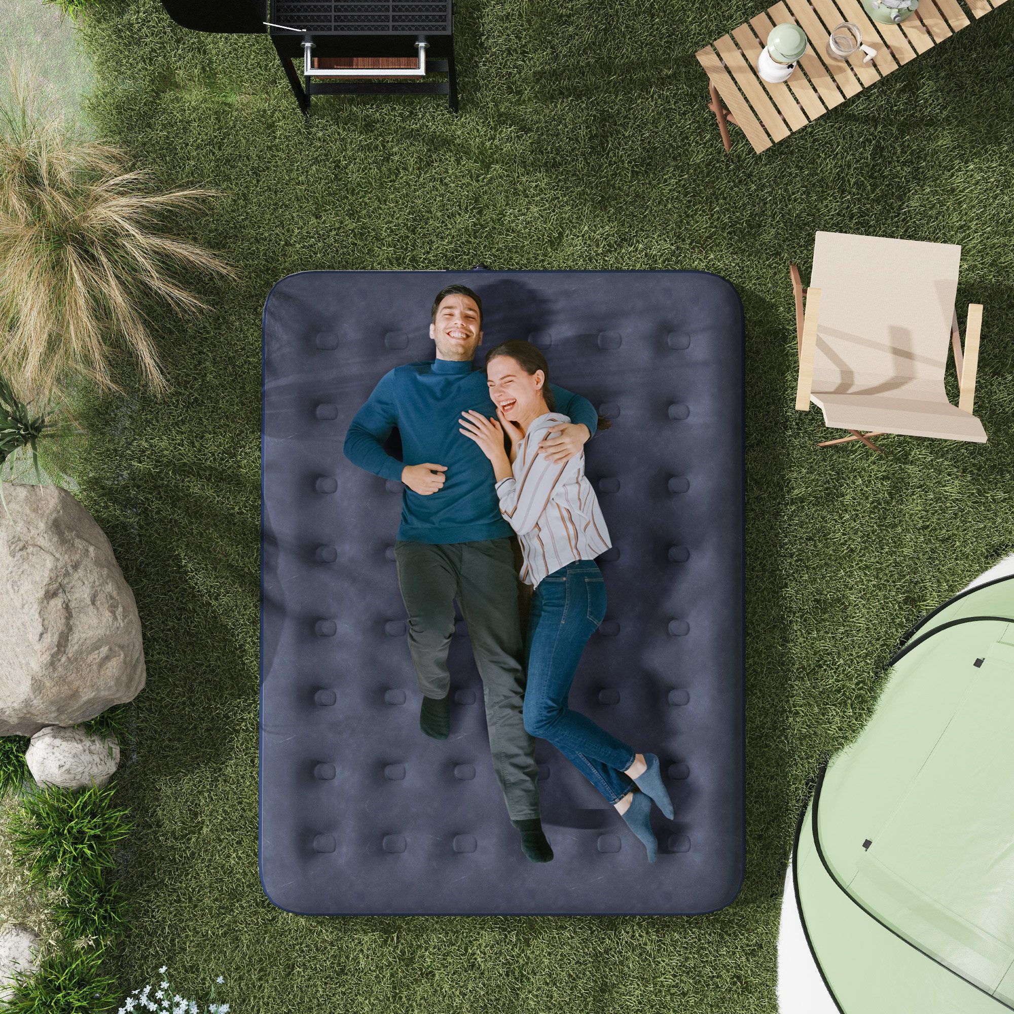 Outsunny Luftmatratze für 2 Personen, (Luftbett, günstig online kaufen