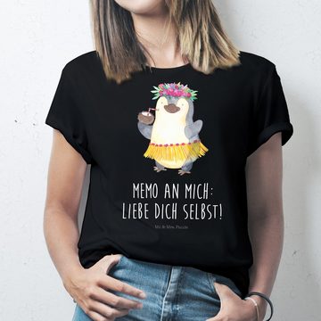 Mr. & Mrs. Panda T-Shirt Pinguin Kokosnuss - Schwarz - Geschenk, Hawaii, Urlaub, Geburstag, Na (1-tlg)