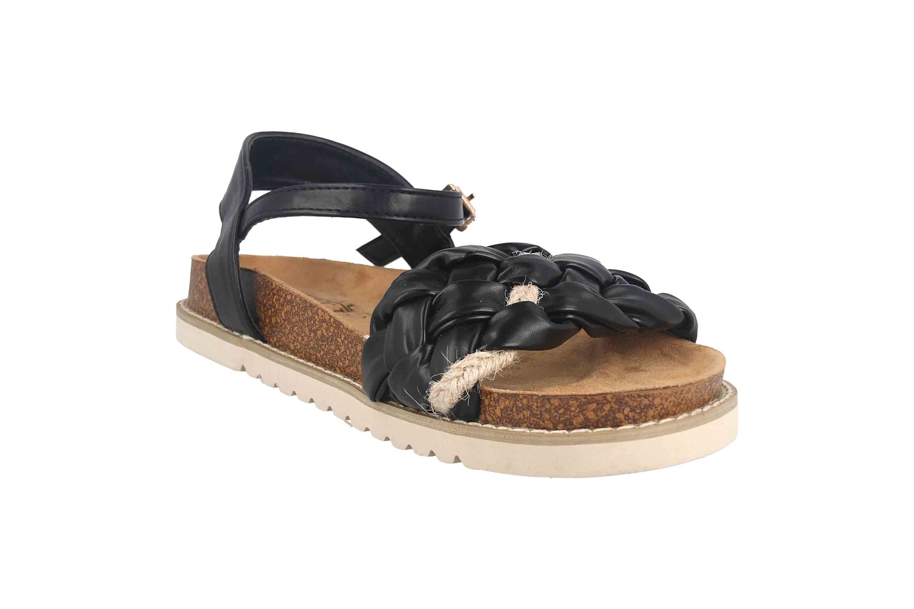 Fitters Black 2TM12006 Footwear Jeanne Sandale
