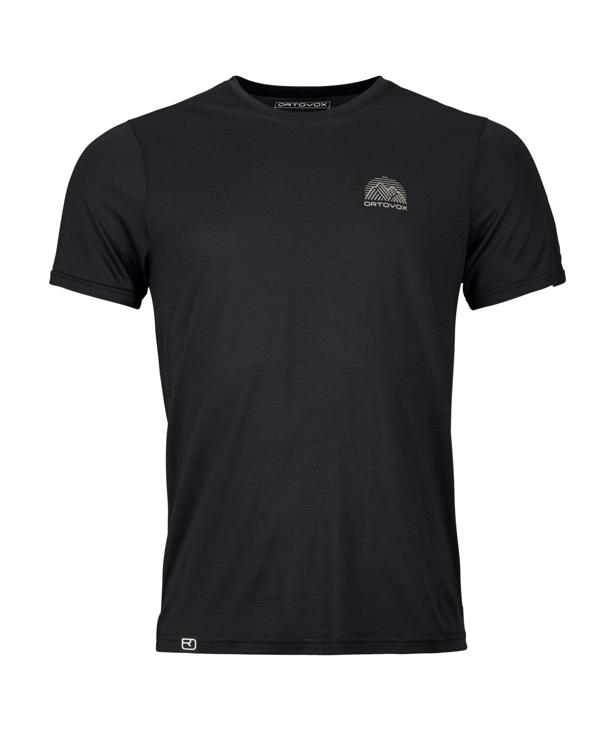 Ortovox Kurzarmshirt 120 COOL TEC MTN STRIPE TS - Herren T-Shirt - black raven