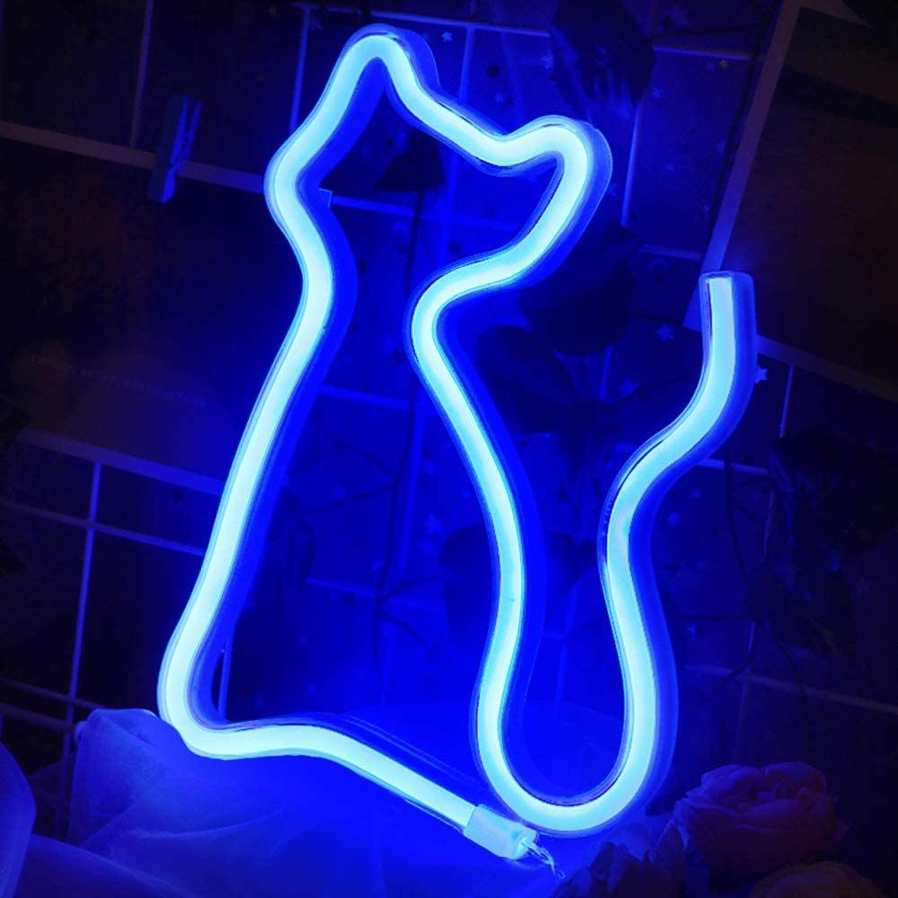 Rosnek LED Dekolicht Lippen Katzen Regenbogen günstig online kaufen
