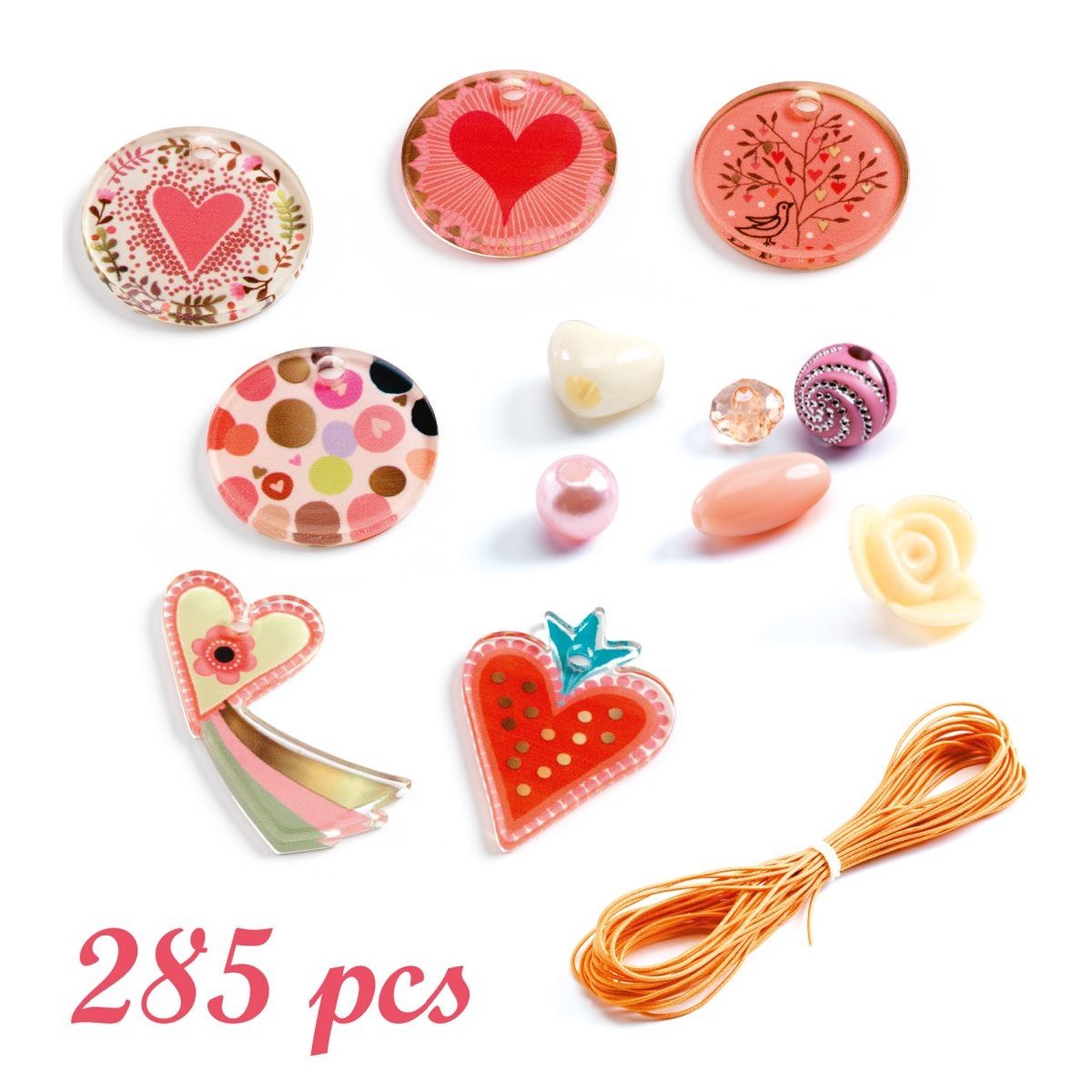 Thumbnail - DJECO Bastelperlen Modeperlen Zahlreiche verschiedene Perlen Bastelset Schmuck