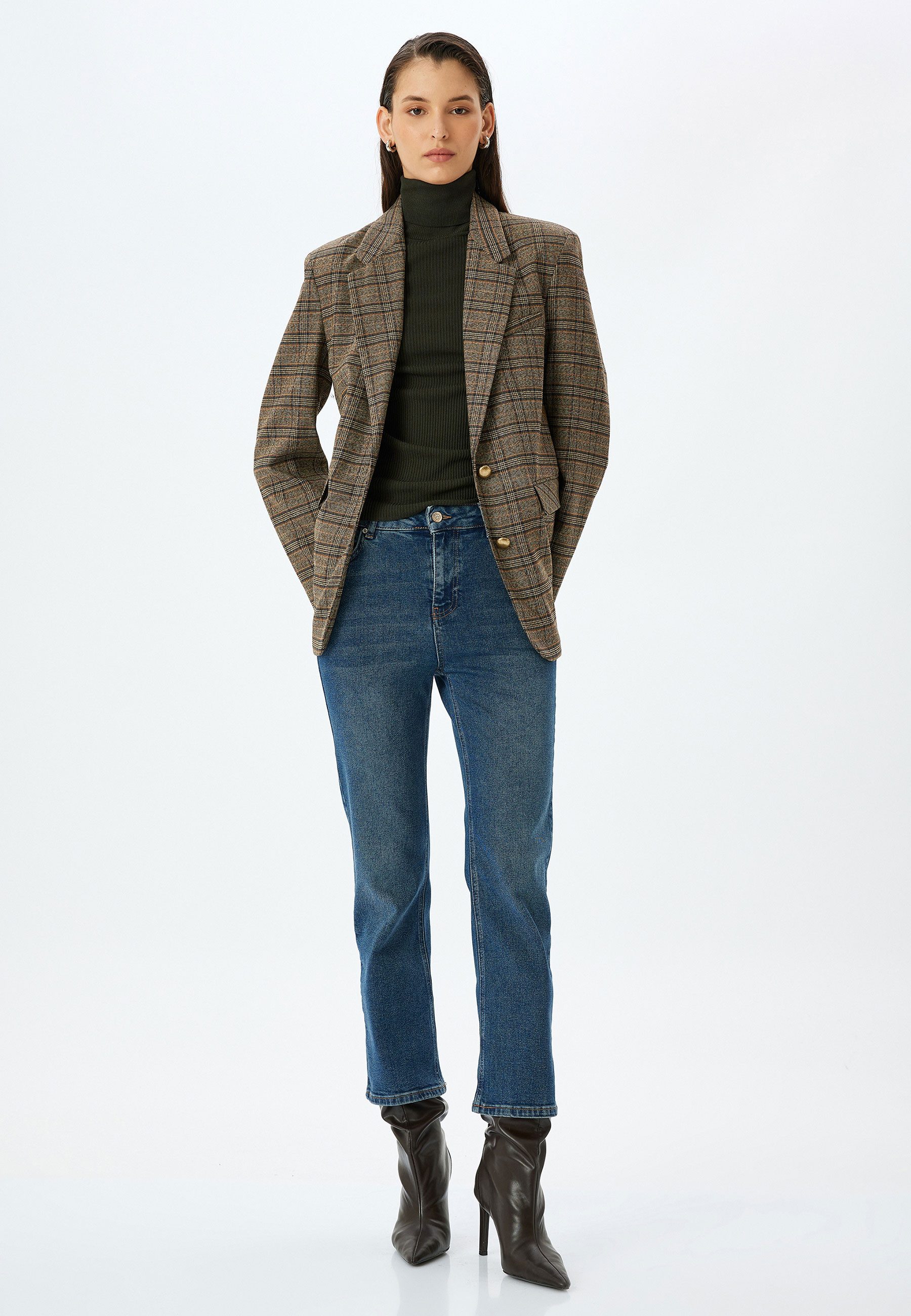 Koton Slim-fit-Jeans Denim Kick Flare Slim-fit-Jeans