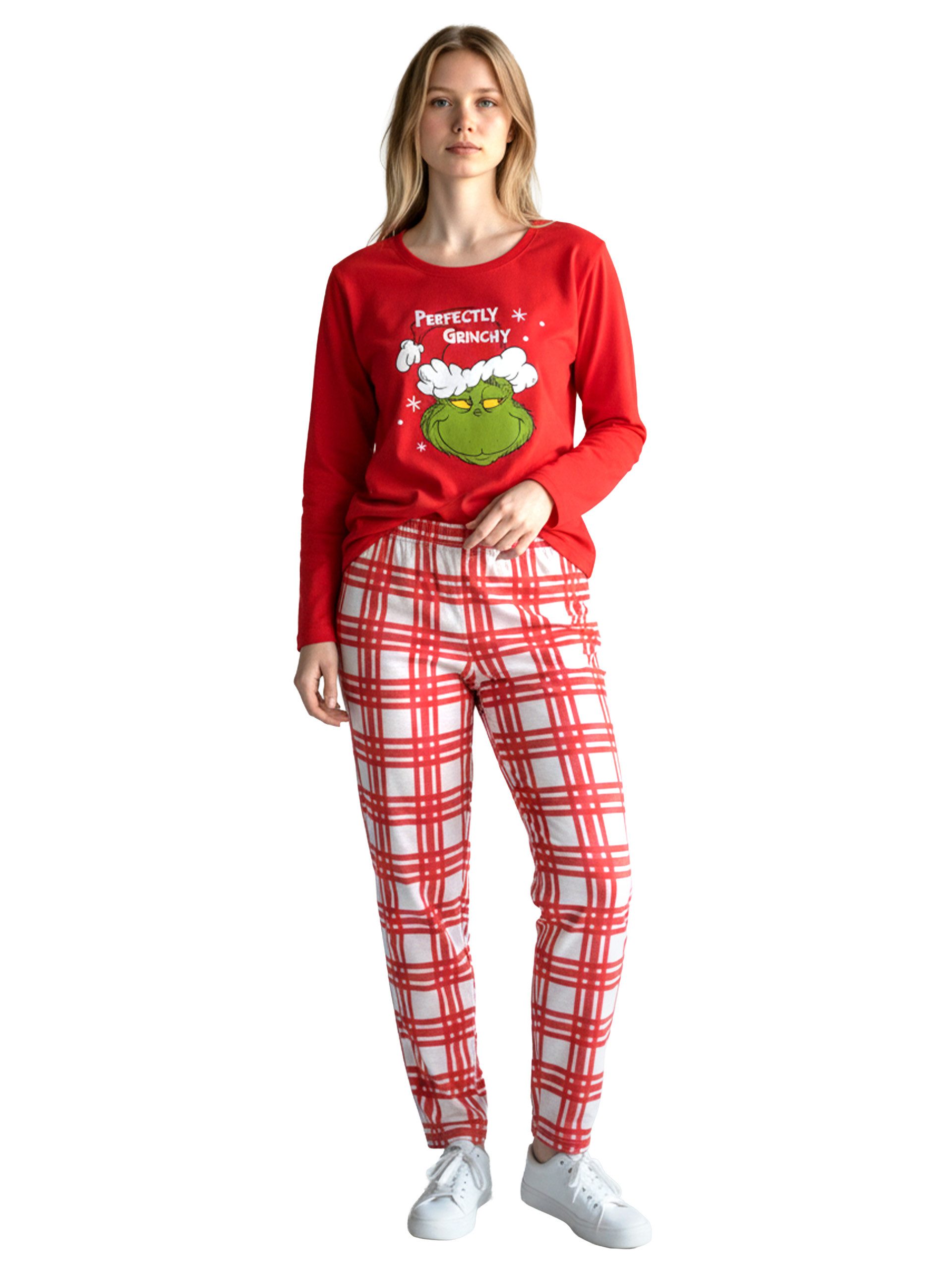 United Labels® Schlafanzug The Grinch Schlafanzug Perfectly Grinchy Pyjama Set Langarm