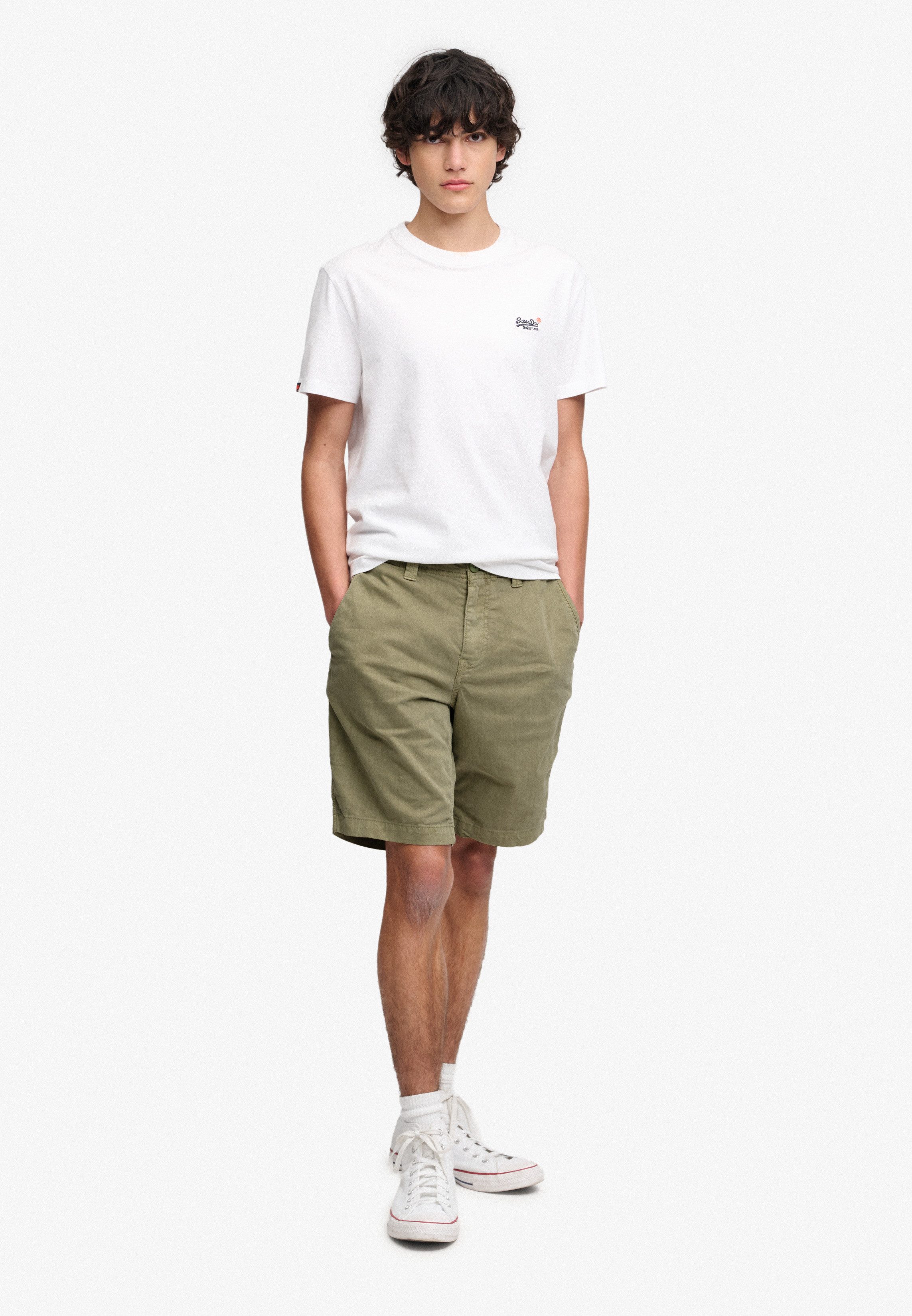 Superdry Chinoshorts UTILITY CHINO SHORT mit Baumwollmischung, Relaxed Fit, knielang, aus Webmaterial – Bild 4 von 5