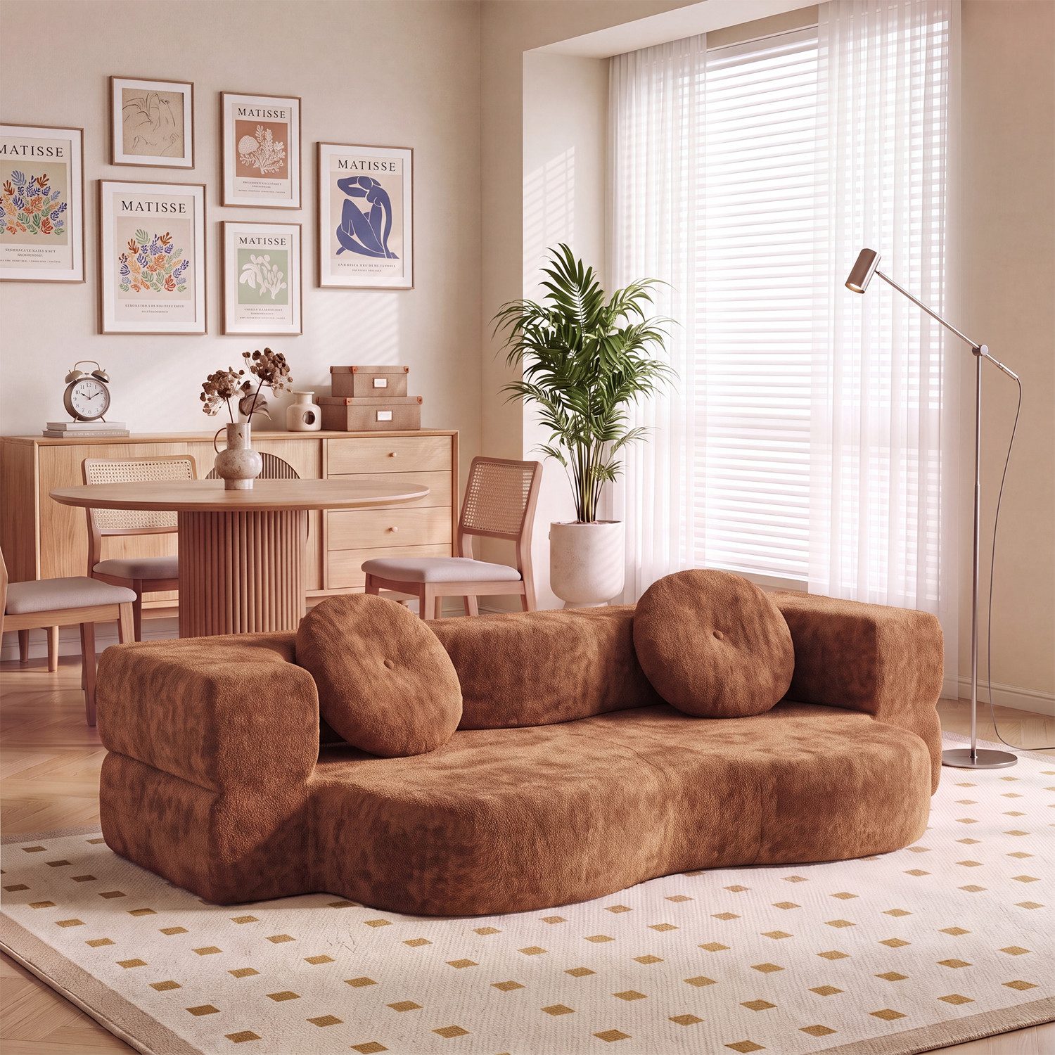 HOMALL Sofa Stilvolles Klappsofa, (Keine Montage erforderlich – ideal für Wohnzimmer, Lounge & Freizeitbereiche – zum Top-Preis)