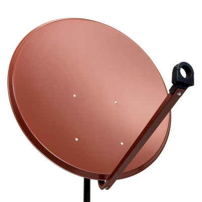 PremiumX PXS100 Satellitenschüssel 100cm Stahl Ziegelrot Satellitenantenne SAT-Antenne