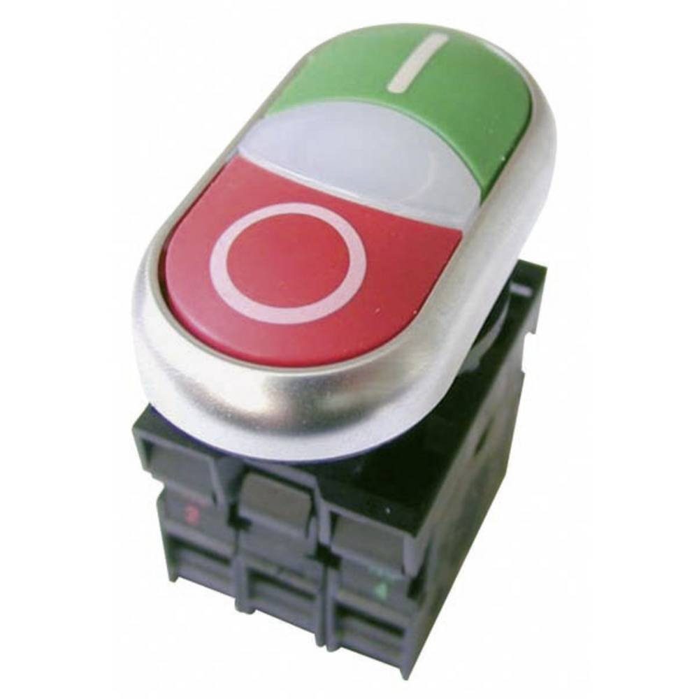 EATON Schalter Doppeldrucktaster 216509, beleuchtbar, Frontring Kunststoff