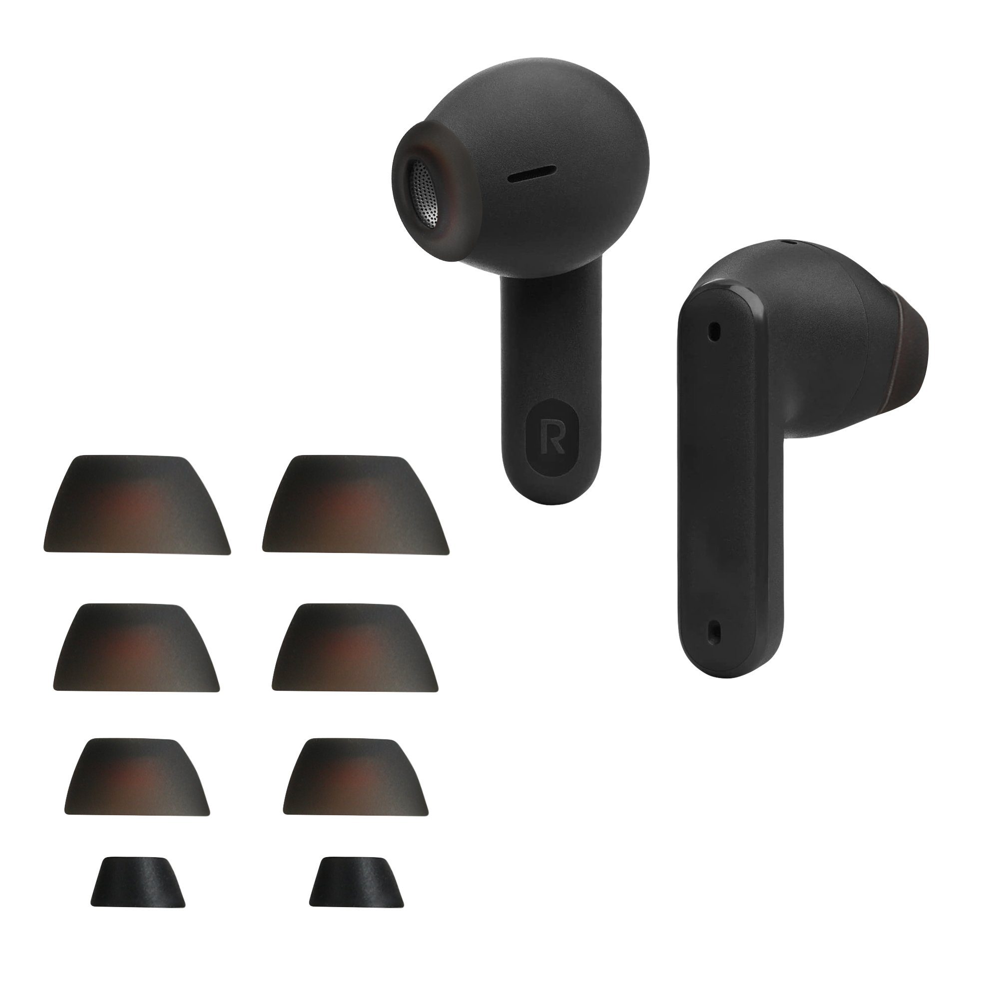 kwmobile JBL für Ohrpolster Tune (4 Headphones) Ersatz Silikon Ohrstöpsel - Ersatzpolster für Flex In-Ear JBL Größen 8x