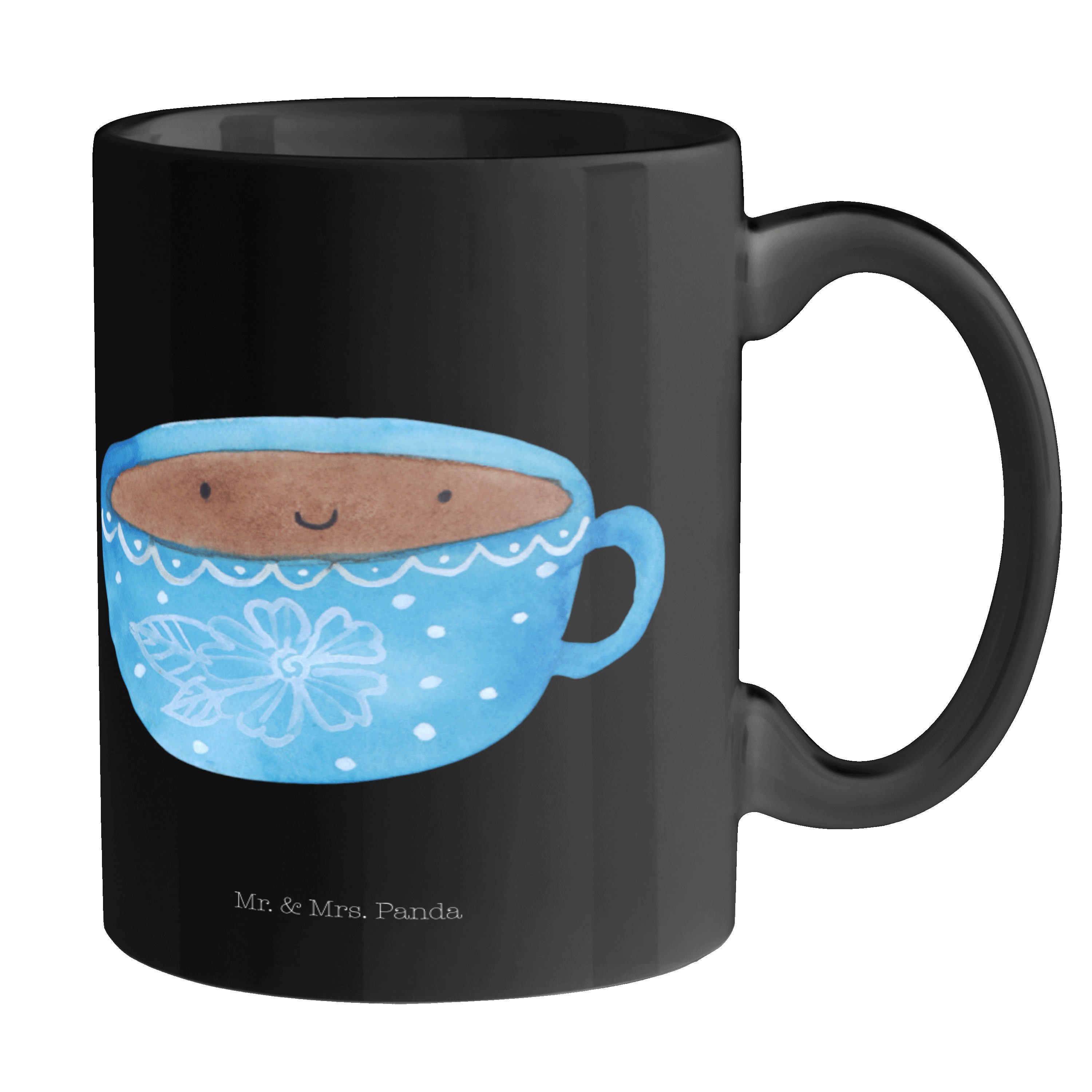 Kaffee - Schwarz Tasse Teetasse, Geschenk, Mr. Keramik Tasse - Schwarz lu, Becher, Mrs. & Tasse Panda Motive,