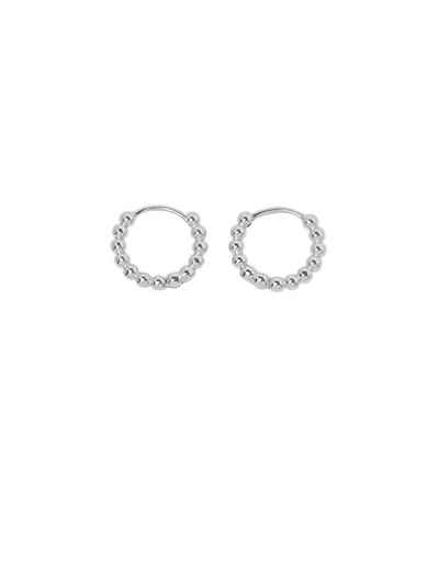 Esprit Paar Creolen Kleine Ohrringe aus Sterlingsilber im Kugel-Design
