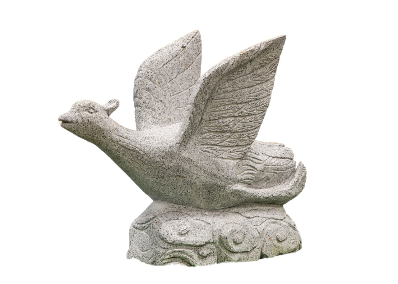 IDYL Gartenfigur Granit Phönix, Granit – ein Naturprodukt – sehr robust – witterungsbeständig