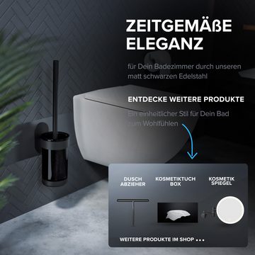 ovimar WC-Reinigungsbürste Finnkona, (1-tlg), aus Edelstahl in Schwarz zur Zum Kleben