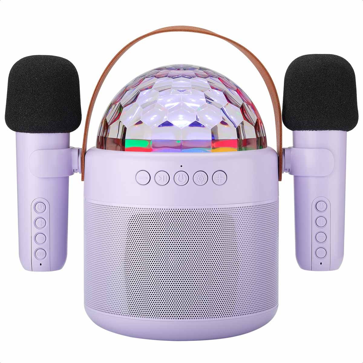 imoshion imoshion Sing & Shine Karaoke-Set - Lautsprecher und 2 Mikrofone - Lav Karaoke-Maschine