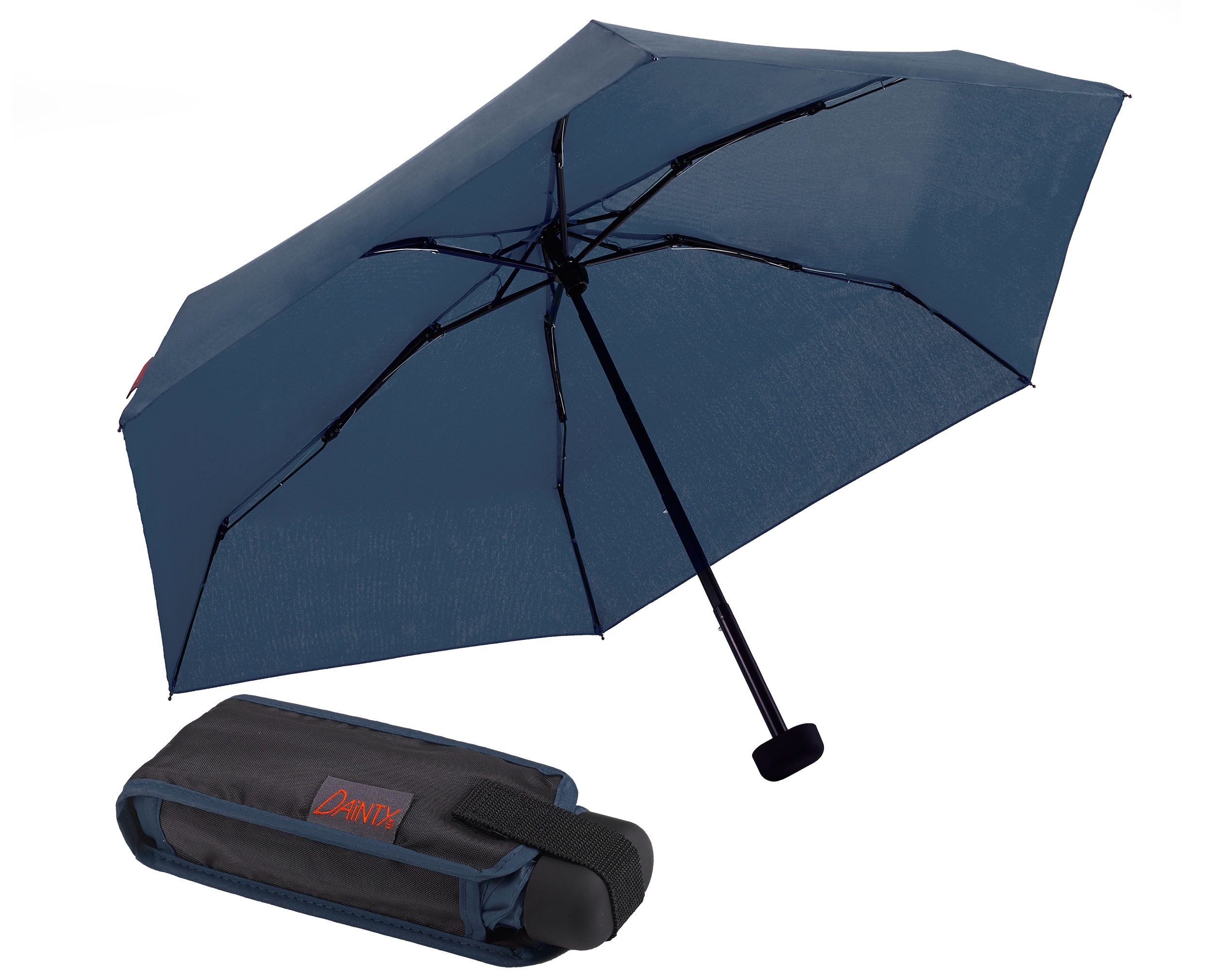 EuroSCHIRM® Taschenregenschirm Dainty, marineblau, besonders leicht, günstig online kaufen