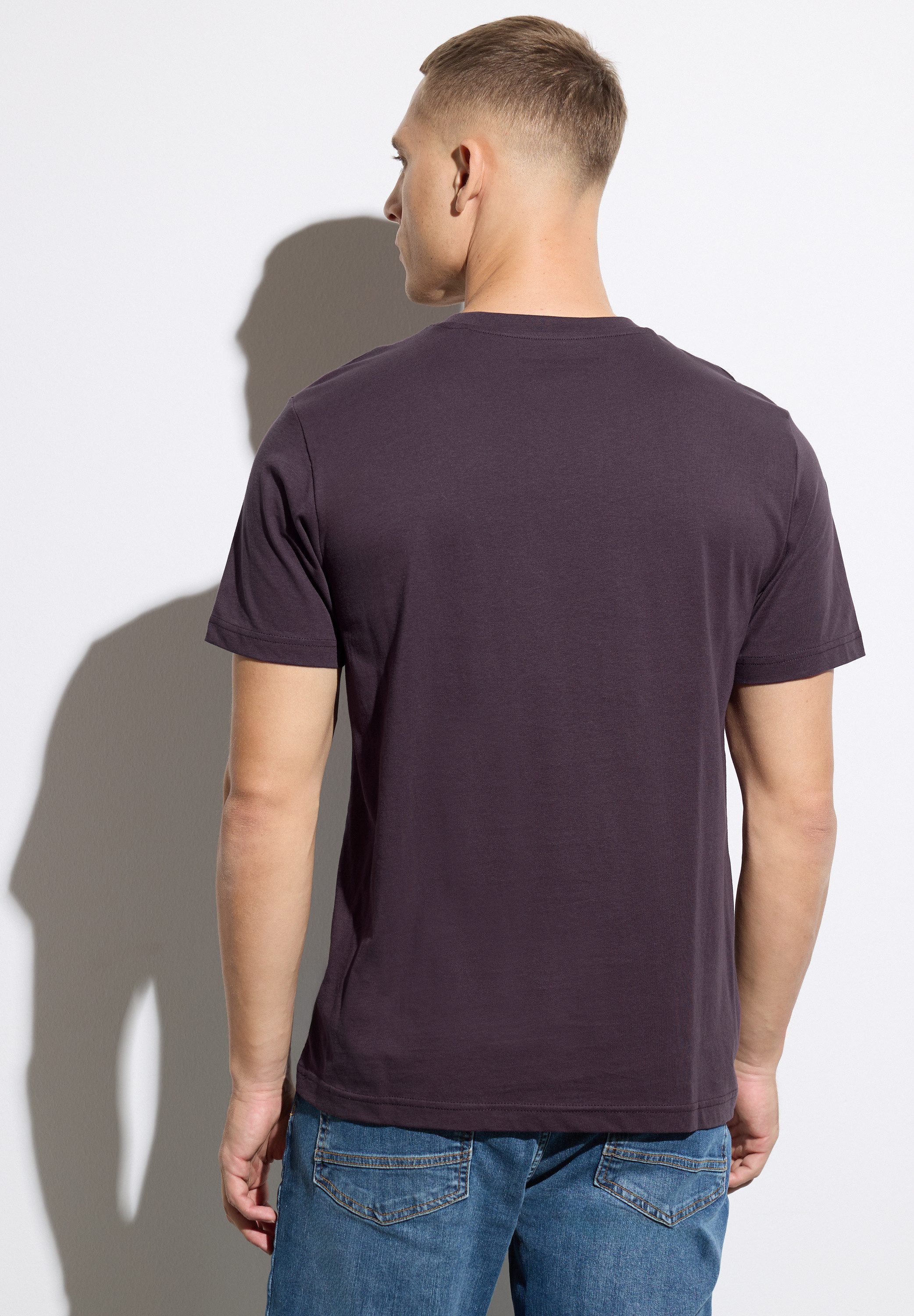 STREET ONE MEN T-Shirt aus reiner günstig online kaufen