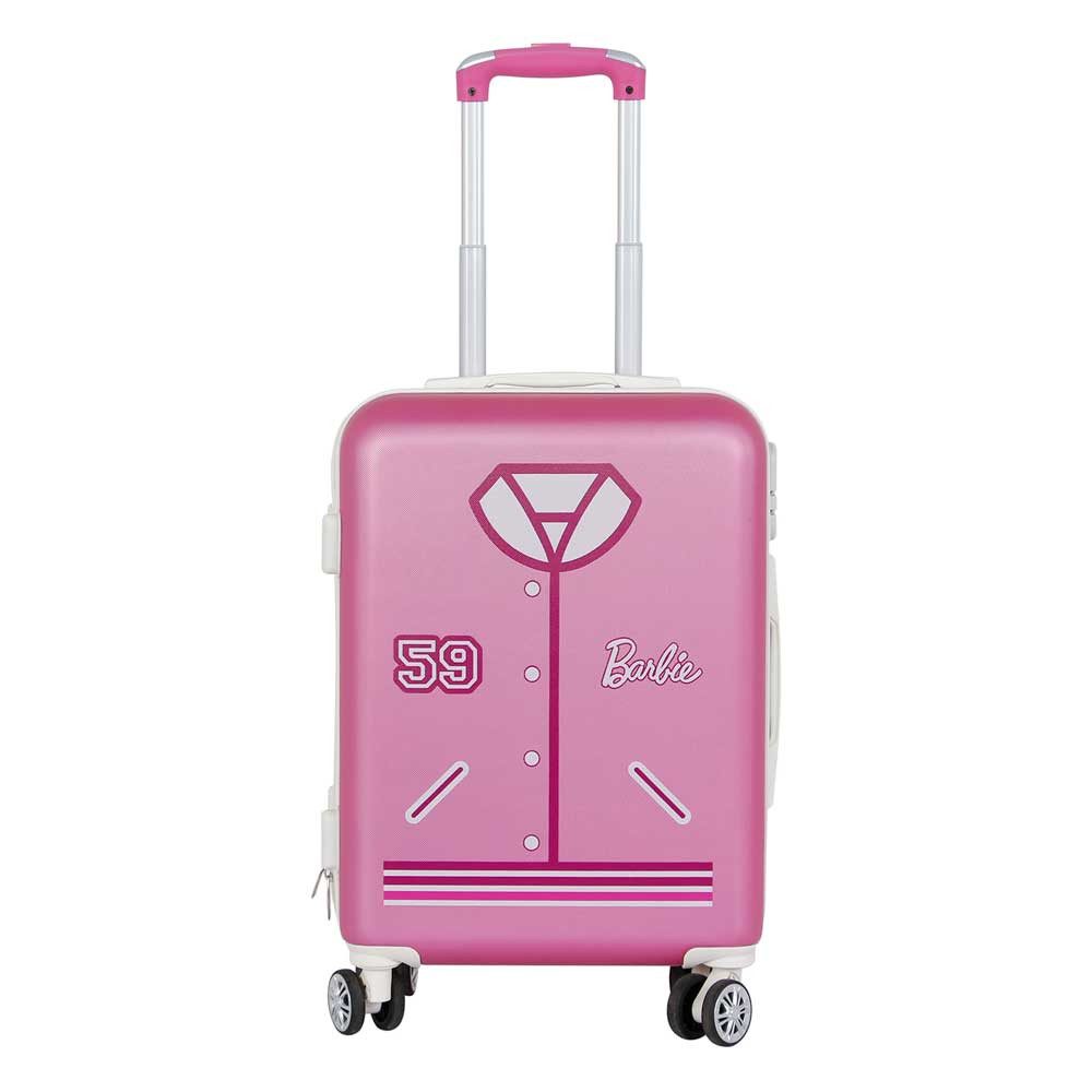 Karactermania Hartschalen-Trolley Barbie Kabinenkoffer Trolley Reisekoffer ABS Koffer Suitcase, Teleskopgriff