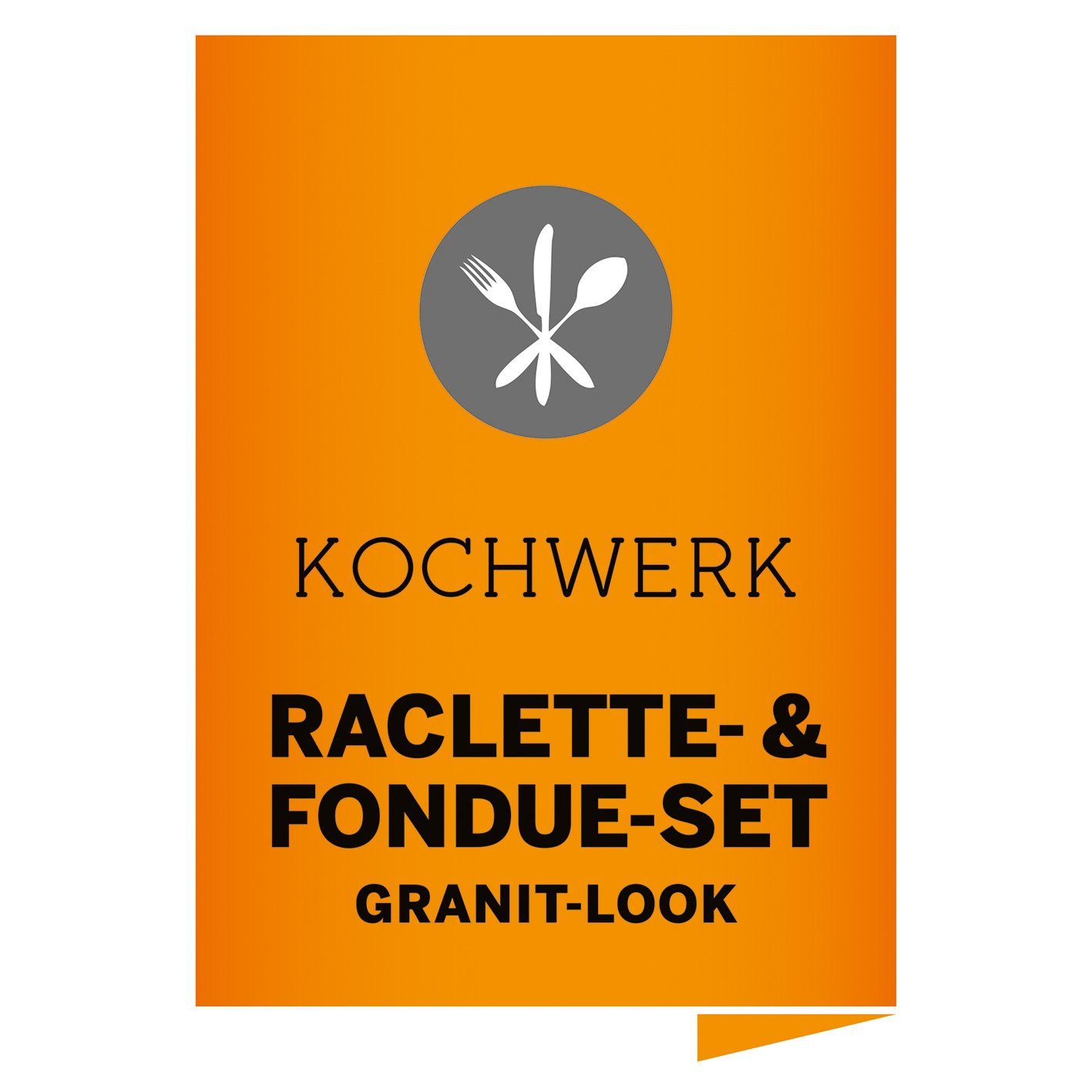 KOCHWERK GRANITlook Fondue-Set 8 Personen und Raclette