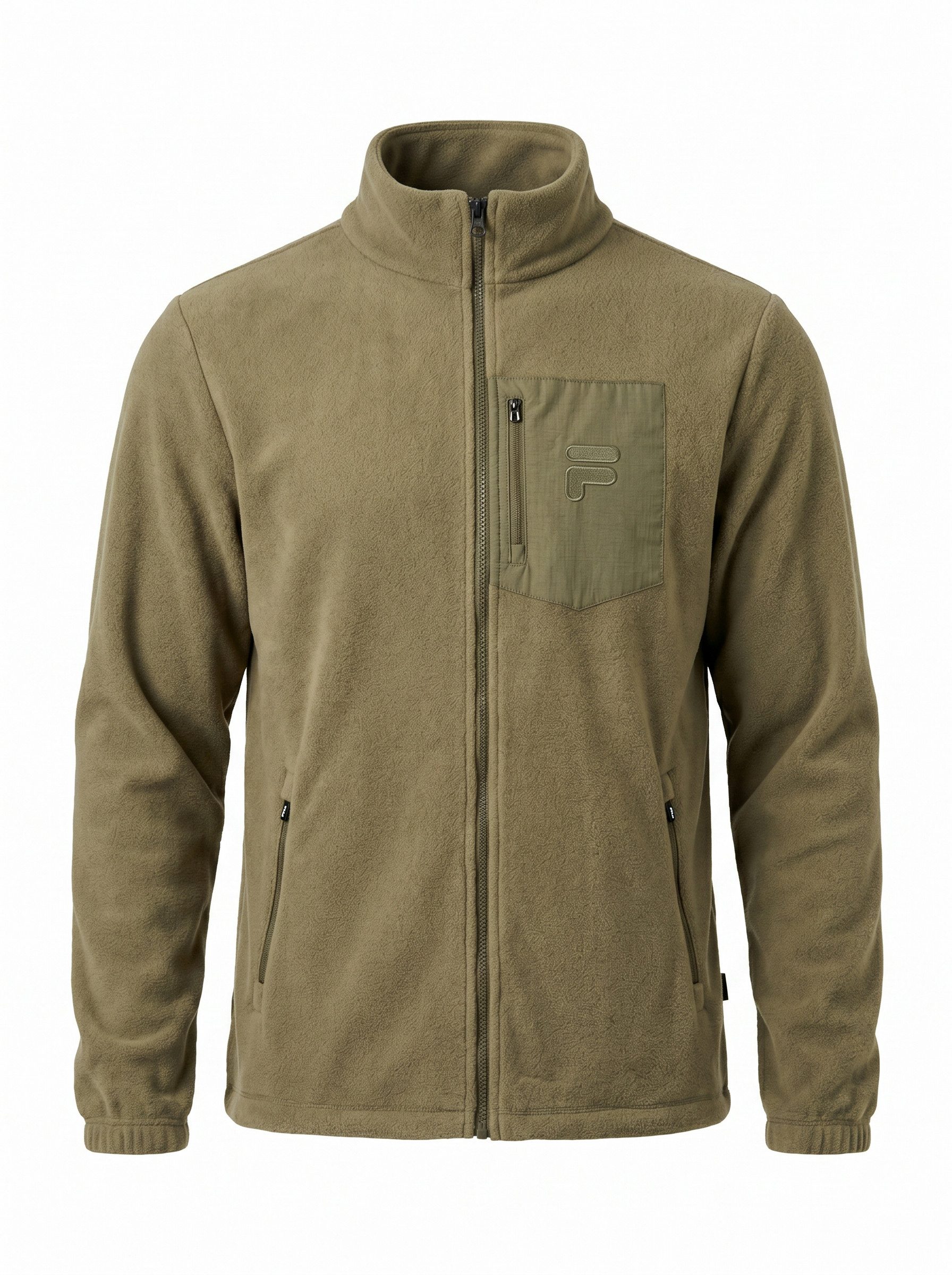 Fila Kurzjacke Fleecejacke mit Stehkragen - PAXTON Olivgrün
