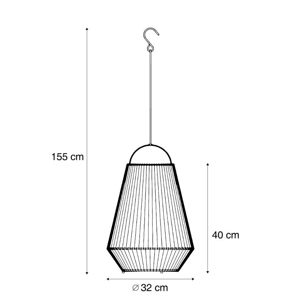 Qazqa USB-Stehleuchte Duca (1-St), QAZQA Akku­leuchte, led-module, Grau, Kunststoff, Bohemian