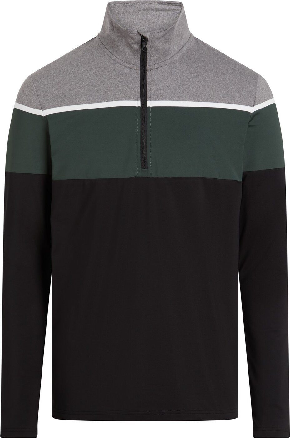 McKINLEY Rollkragenpullover Diego II M Herren Skirolli - Black Night/Green Dark