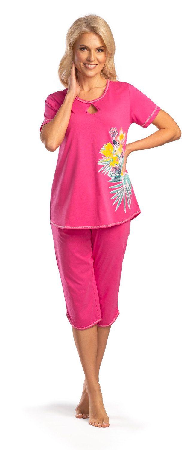 Consult-Tex Capri-Pyjama DF474 Damen Capri Bermuda Pyjama, Schlafanzug (Spa günstig online kaufen