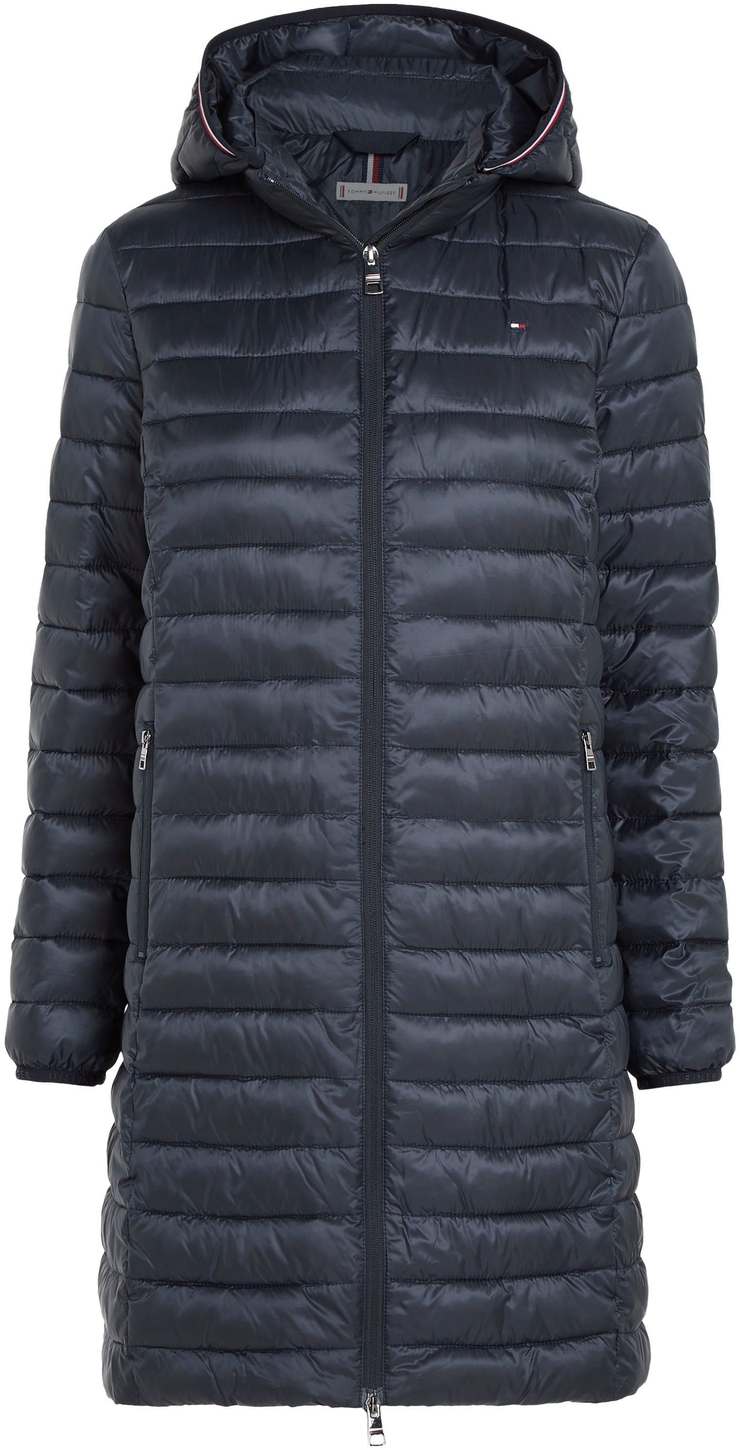 Tommy Hilfiger mit Steppmantel PADDED COAT LW 2-Wege-Reißverschluss STRIPE GLOBAL