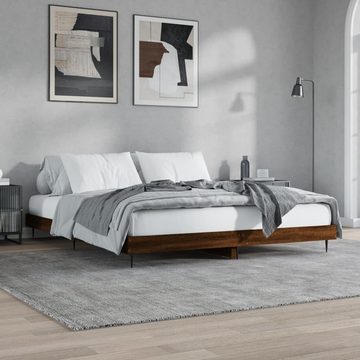 furnicato Bett Bettgestell Braun Eichen-Optik 140x200 cm Holzwerkstoff