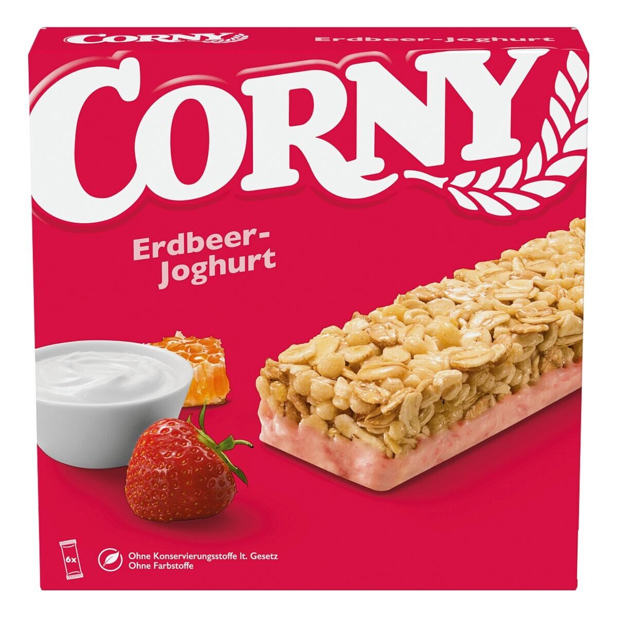 CORNY Riegel Classic Erdbeer-Joghurt, 6 Müsliriegel