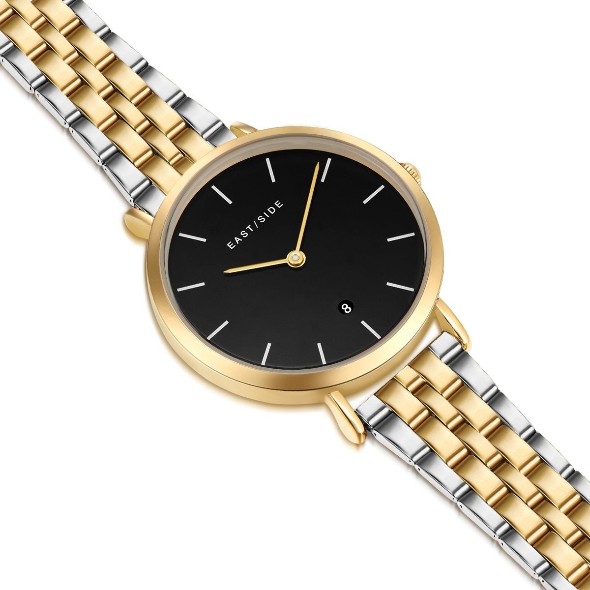 Eastside Quarzuhr Bloomfield silber/gelbgold, mit Edelstahl-Armband – Bild 4 von 5