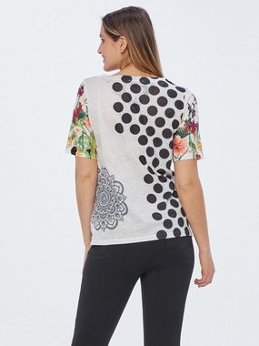 Christian Materne T-Shirt Druckbluse koerpernah mit floralem Print